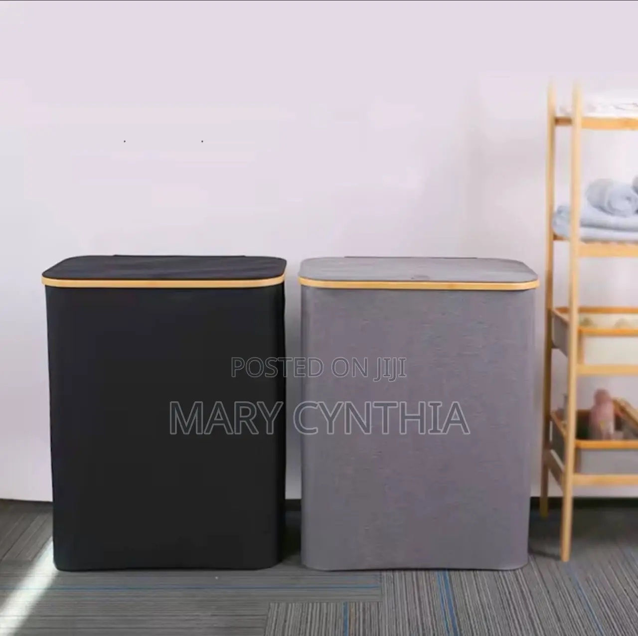 Double Laundry Hamper With Lid