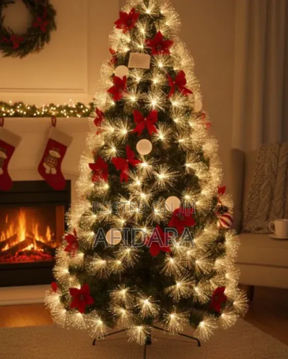Starlight Ribbon Christmas Tree With Light 180cm (6ft)