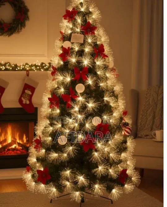 Starlight Ribbon Christmas Tree With Light 180cm (6ft)
