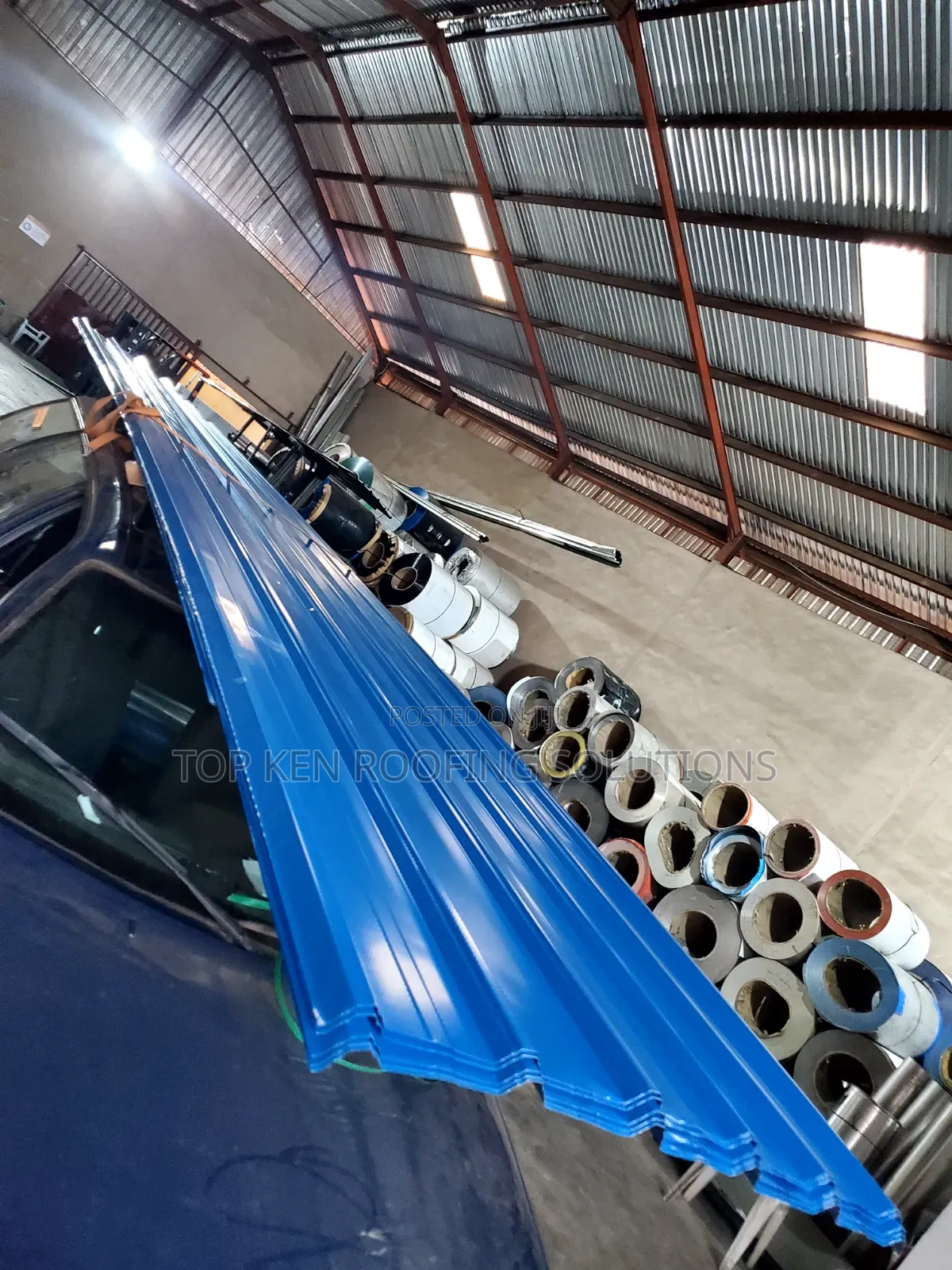 O.58 Blue Oven Baked Aluminium Sheet