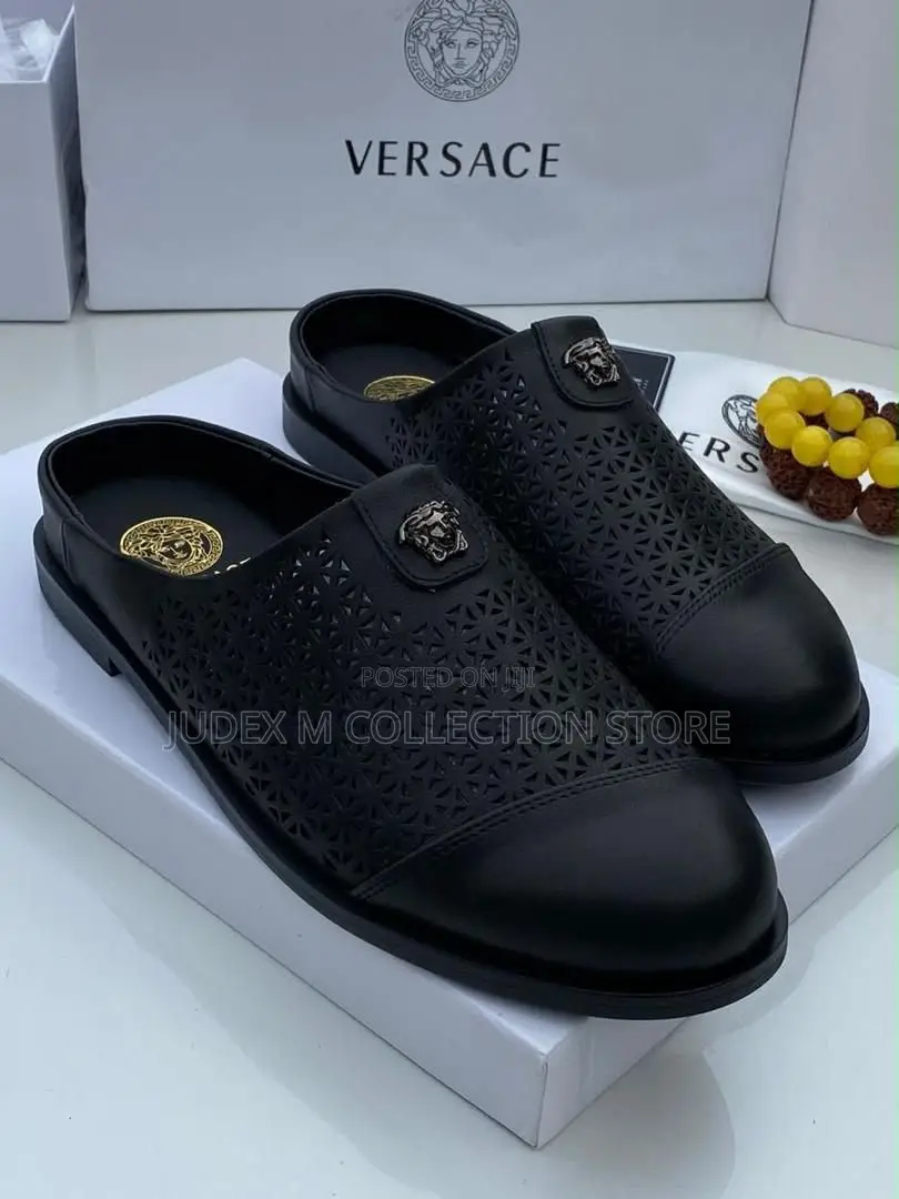 Premium Gucci Versace Half Shoes Available
