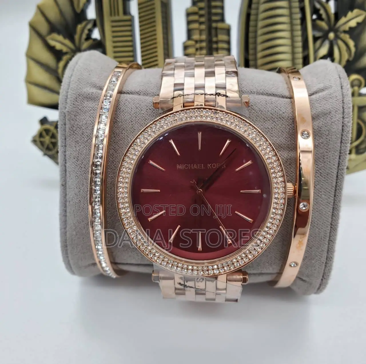 Michael Kors Parker Women's Rose Gold Watch+ Jewelry Set