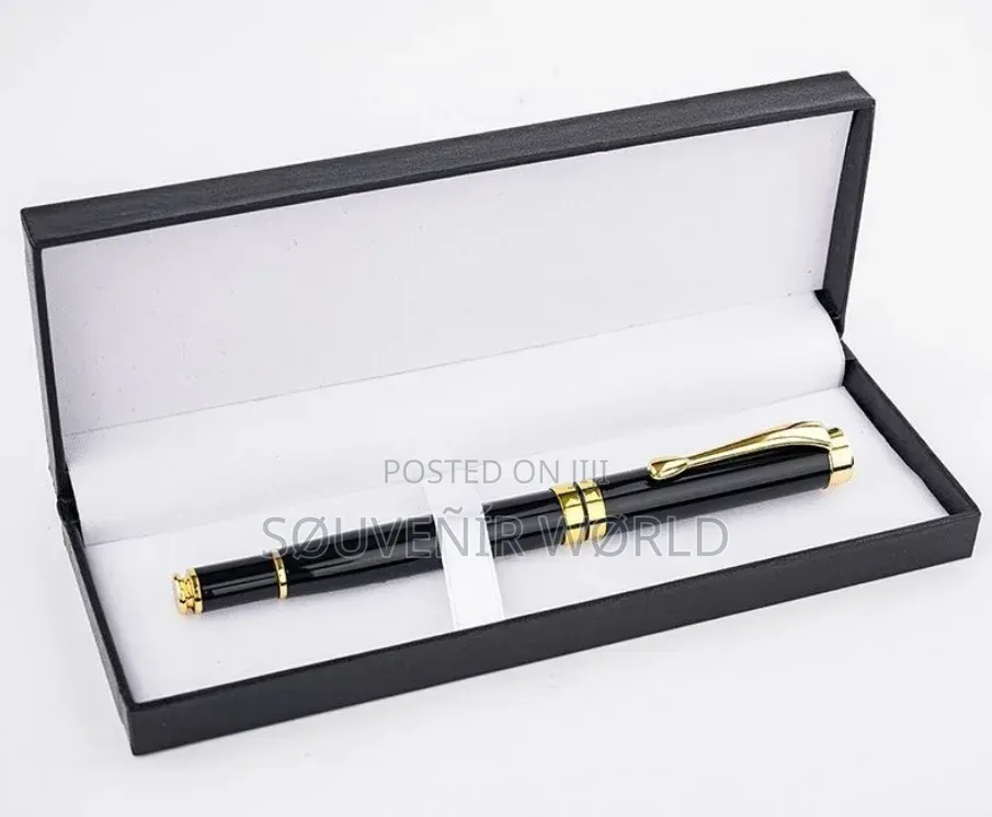 Luxury Black and Gold Pen Gift Set in a Premium Box
