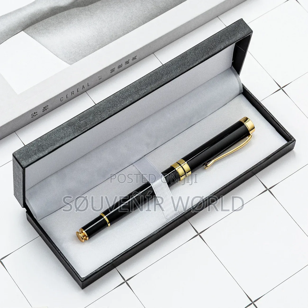 Luxury Black and Gold Pen Gift Set in a Premium Box