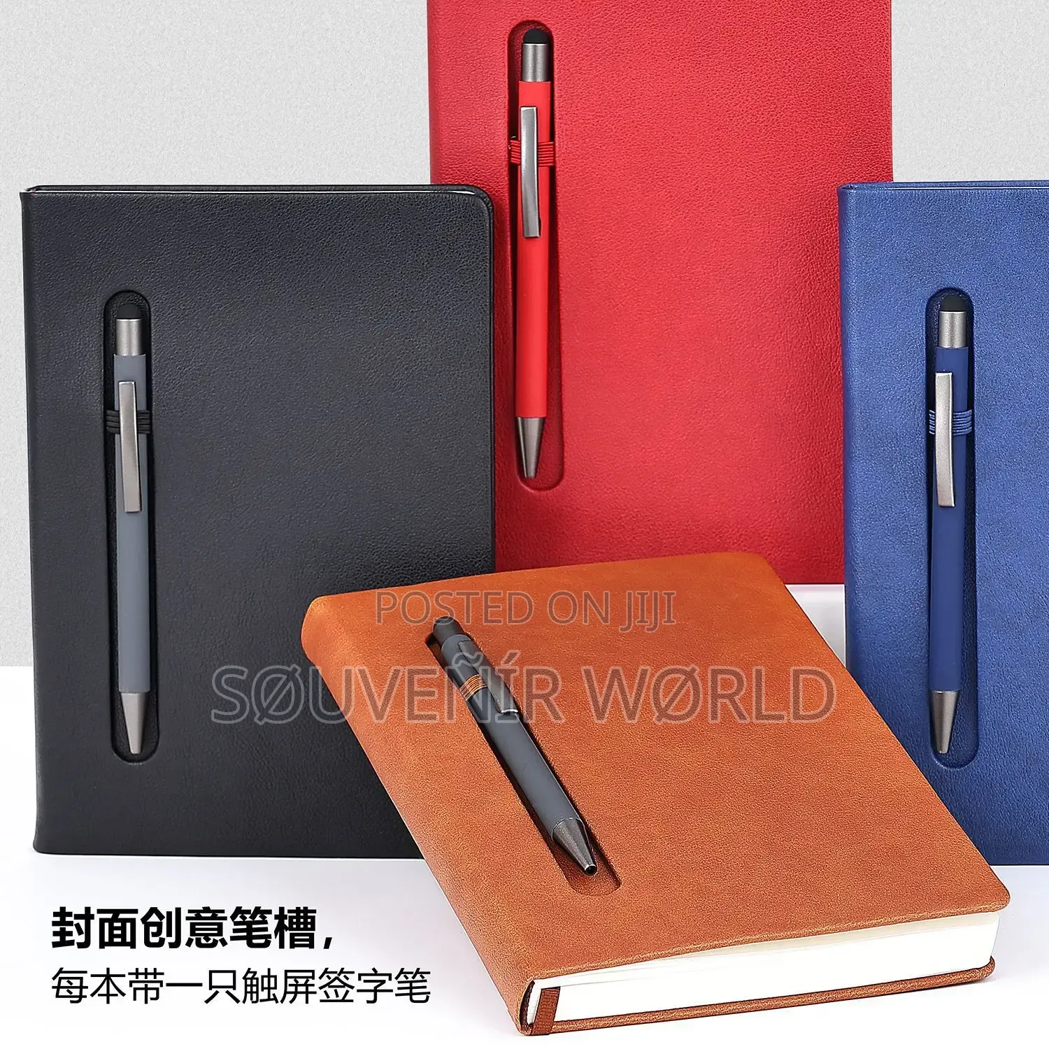 A5 Hardcover Notebook With Pen – Assorted Colours