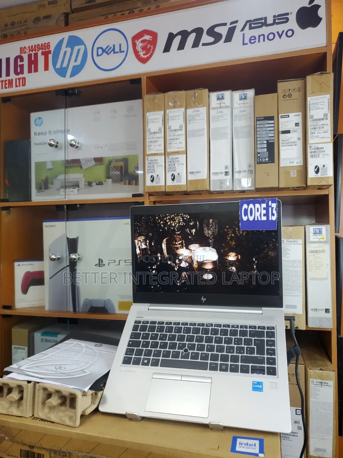New Laptop HP EliteBook 8470P 8GB Intel Core i3 SSD 256GB