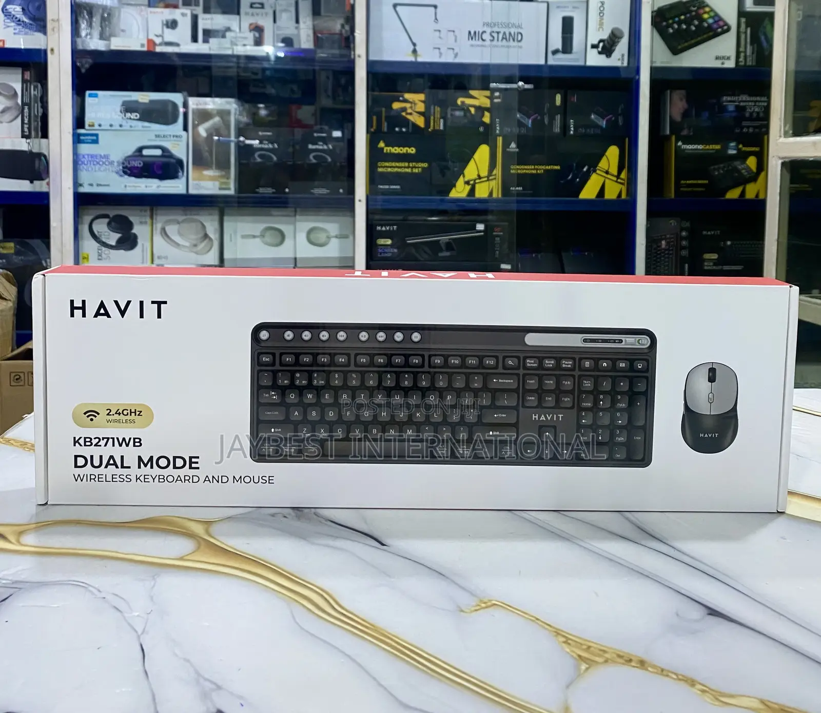 Havit Kb271wb Dual Mode Wireless Keyboard and Mouse