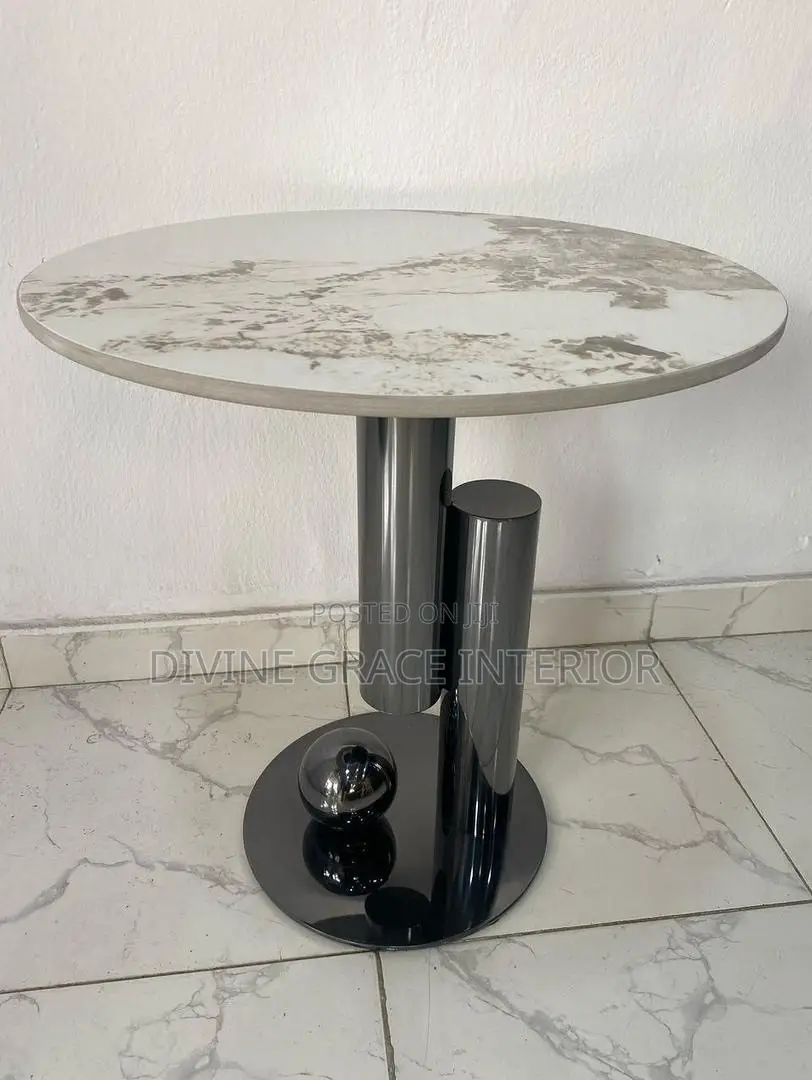Artistic Marble Top Side Stool