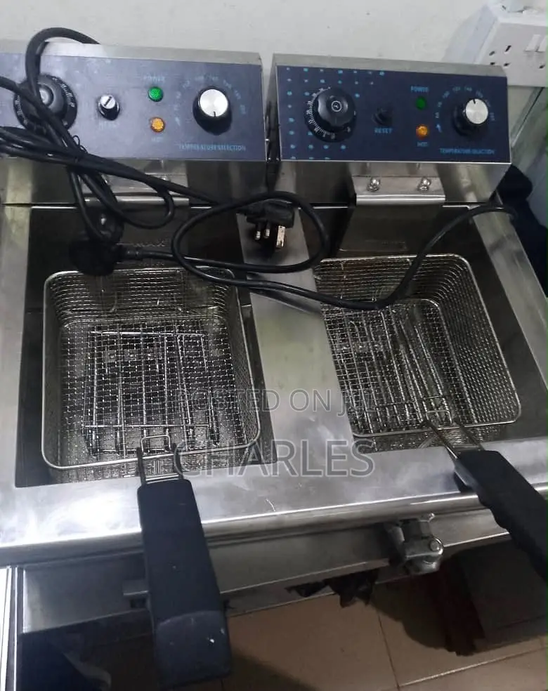 Industrial Double Deep Fryer Brand New in Perfect Condition