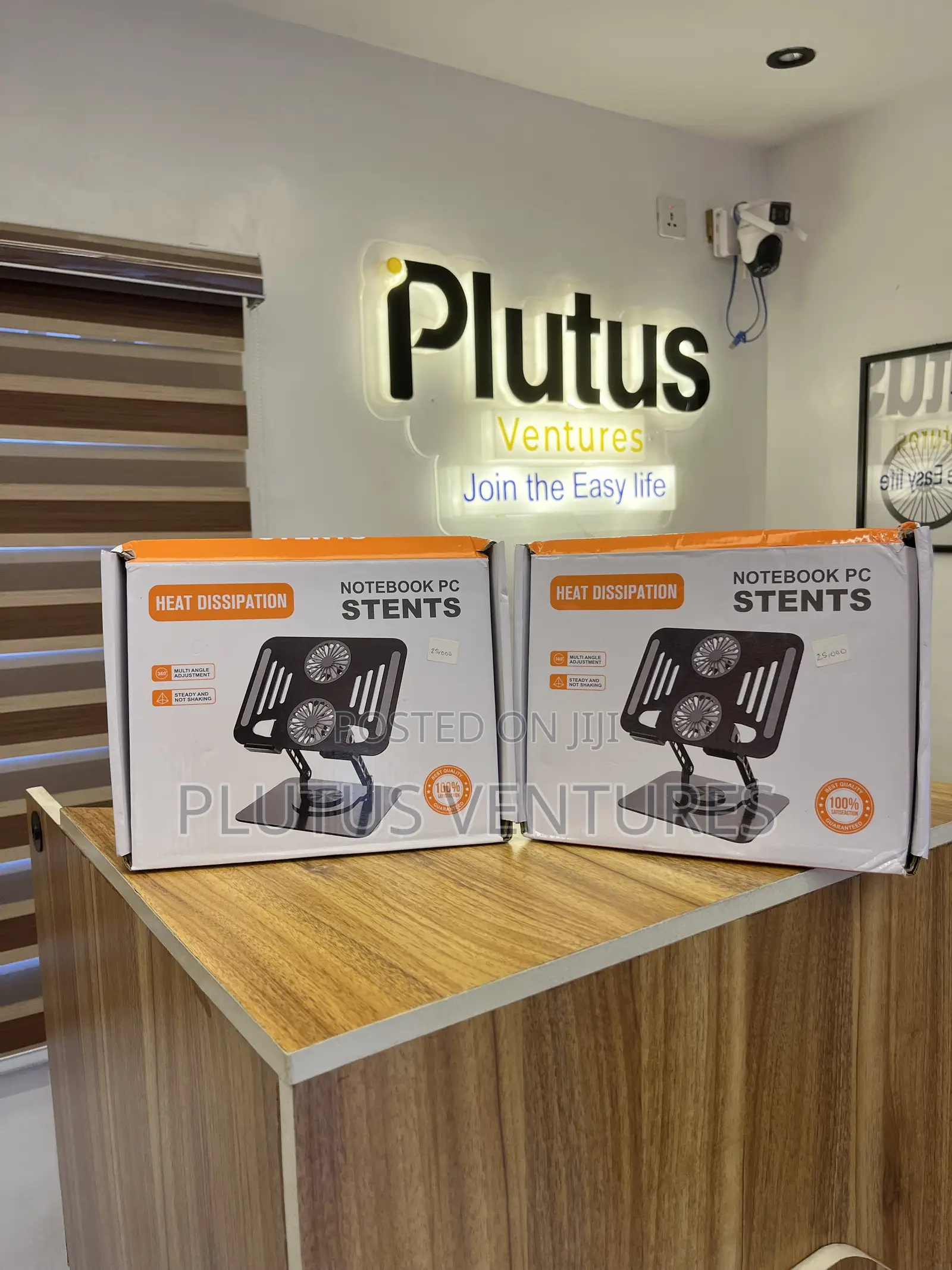 Rotatable Steel Laptop Stand With Fan