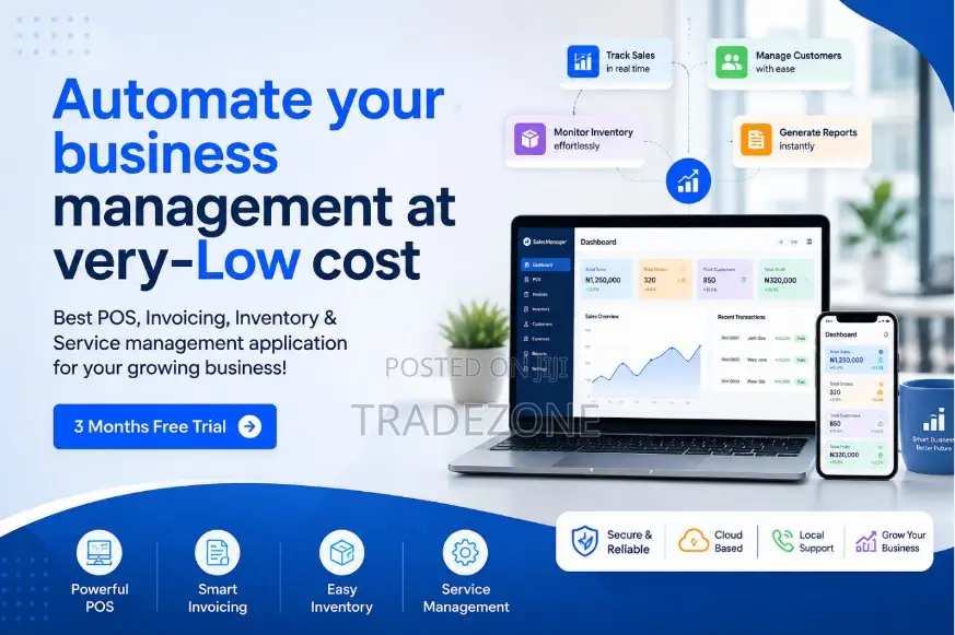 POS Software for Business Management-3months Free Trial