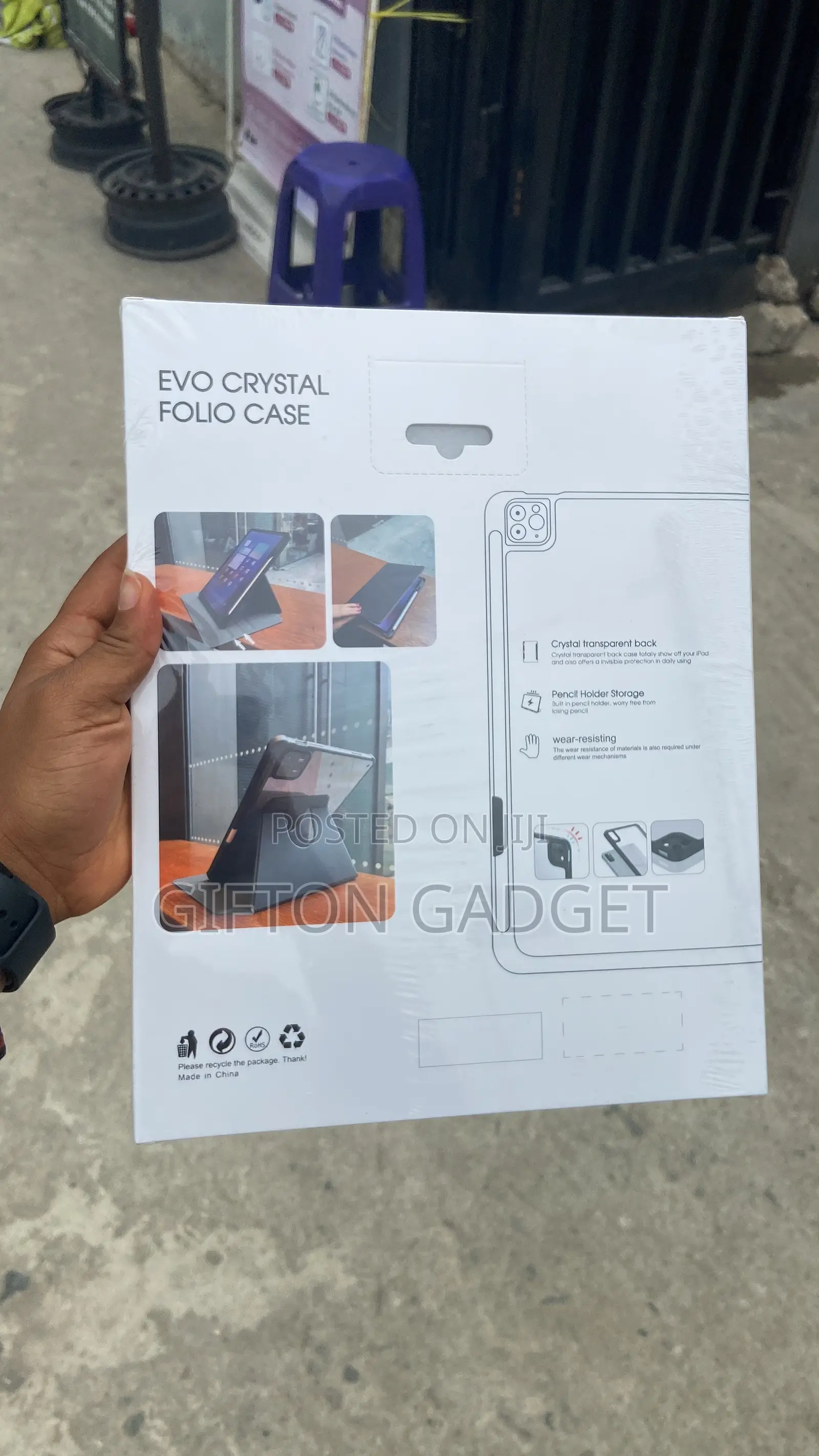 Evo Crystal Folio Case for iPad Pro 13-Inch (2024)