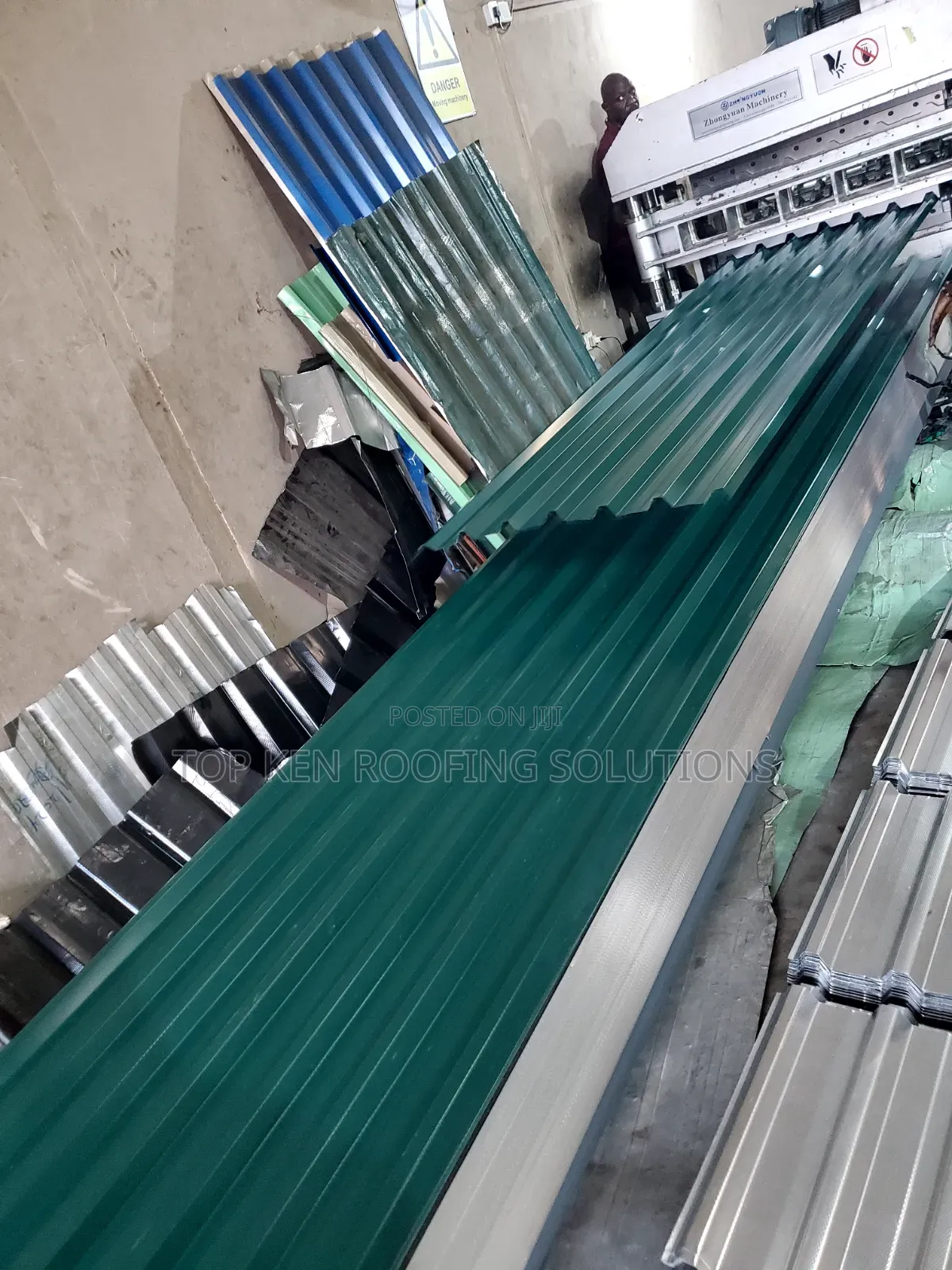 Longspan 0.55mm Oven Baked Sheet Green