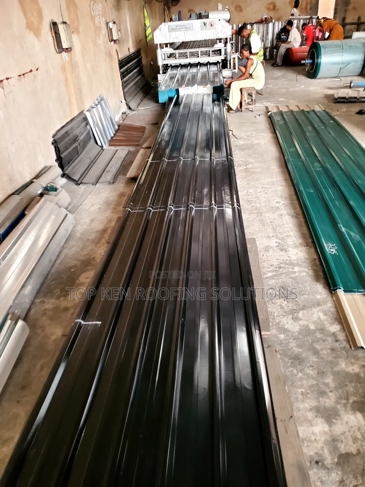 0.50mm T Black Longspan Sheet