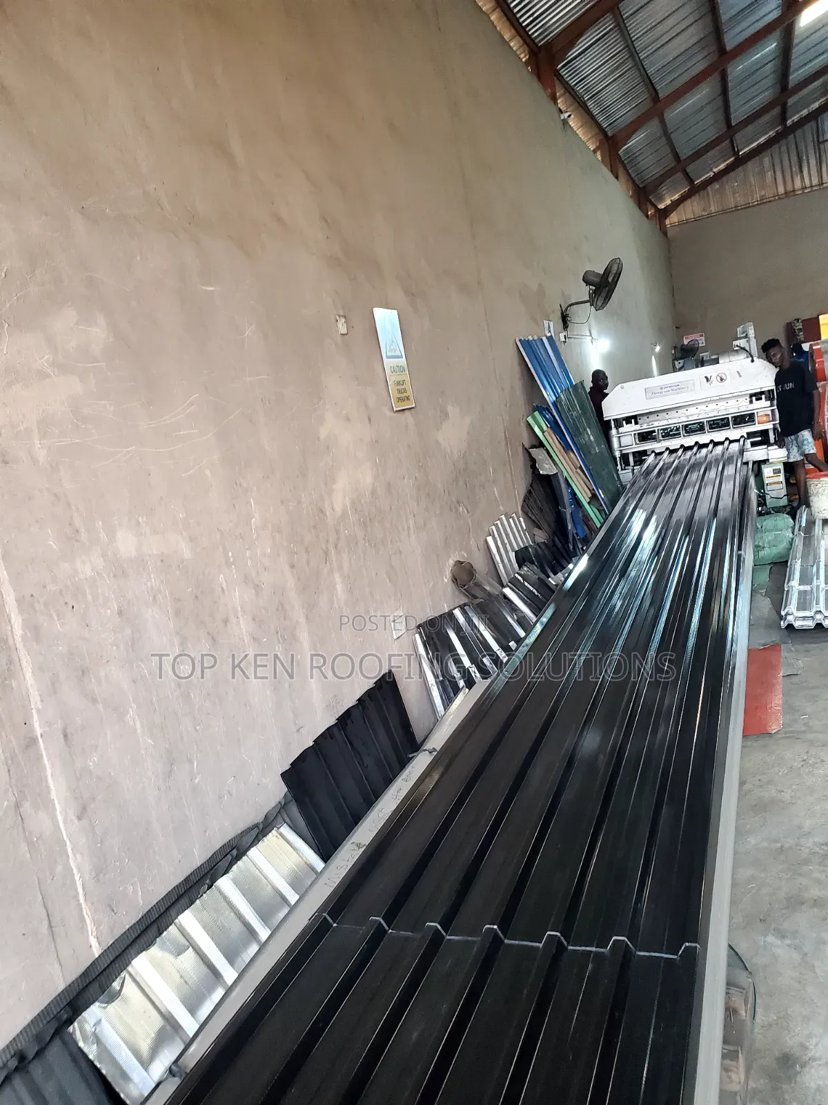 0.70mm Oven Baked Longspan T Black Aluminium