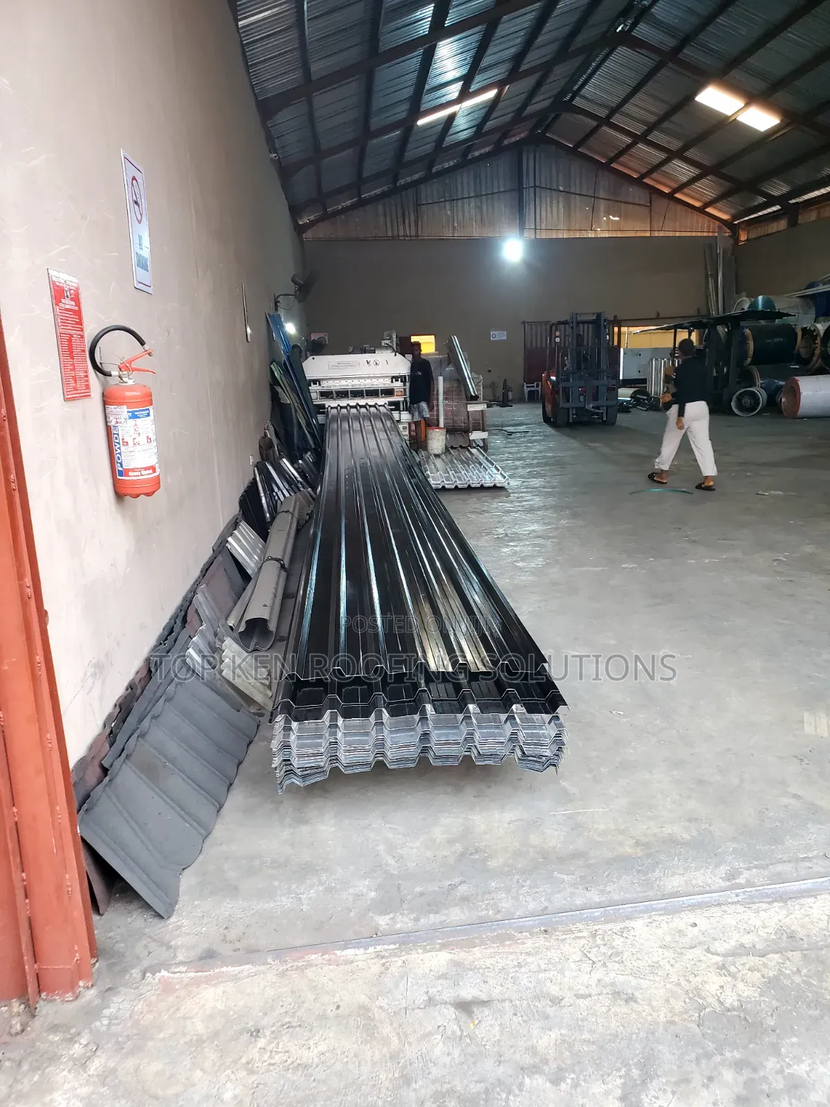 0.70mm Oven Baked Longspan T Black Aluminium