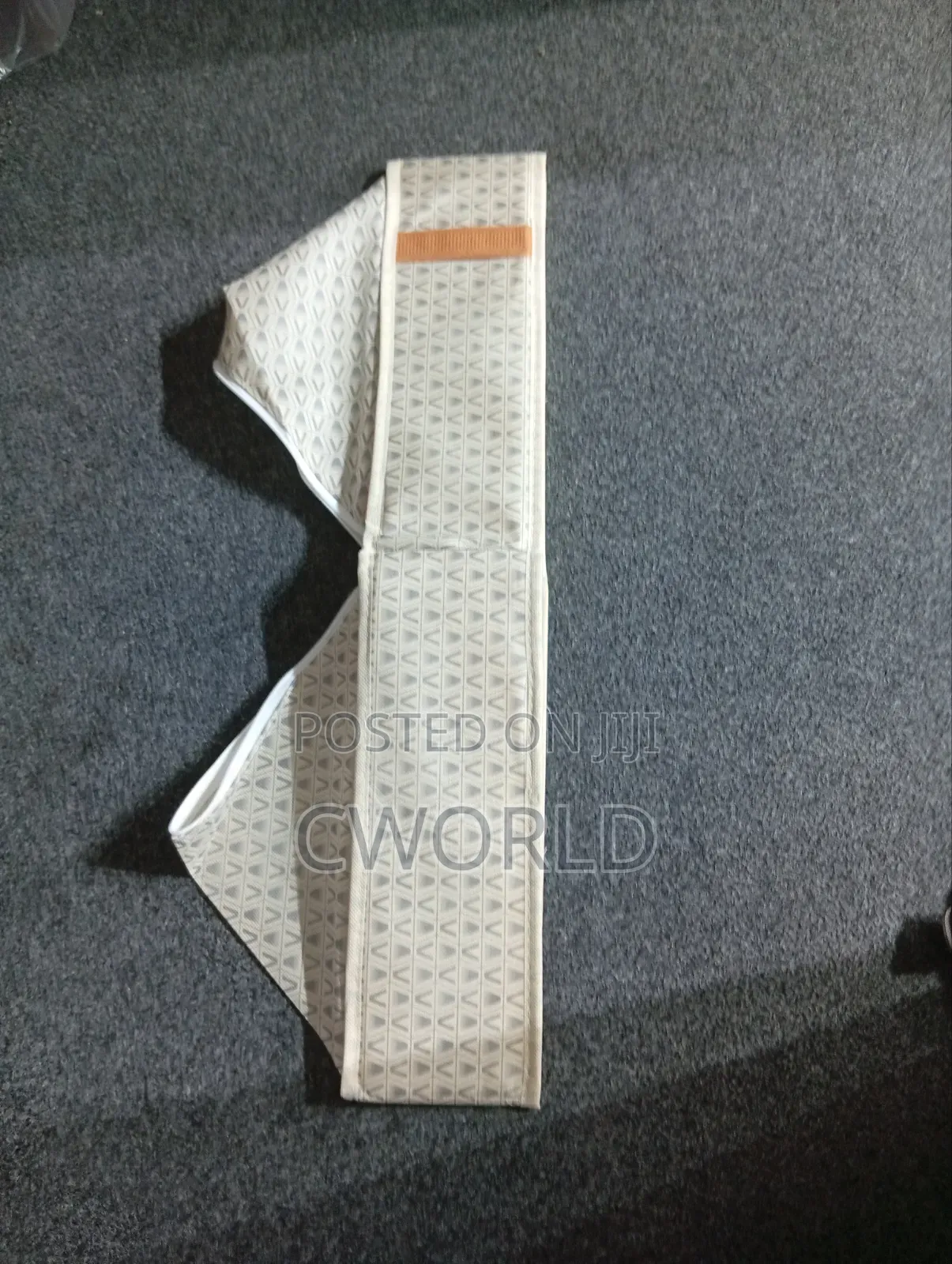 Beige Cream Fabric Storage Organizer