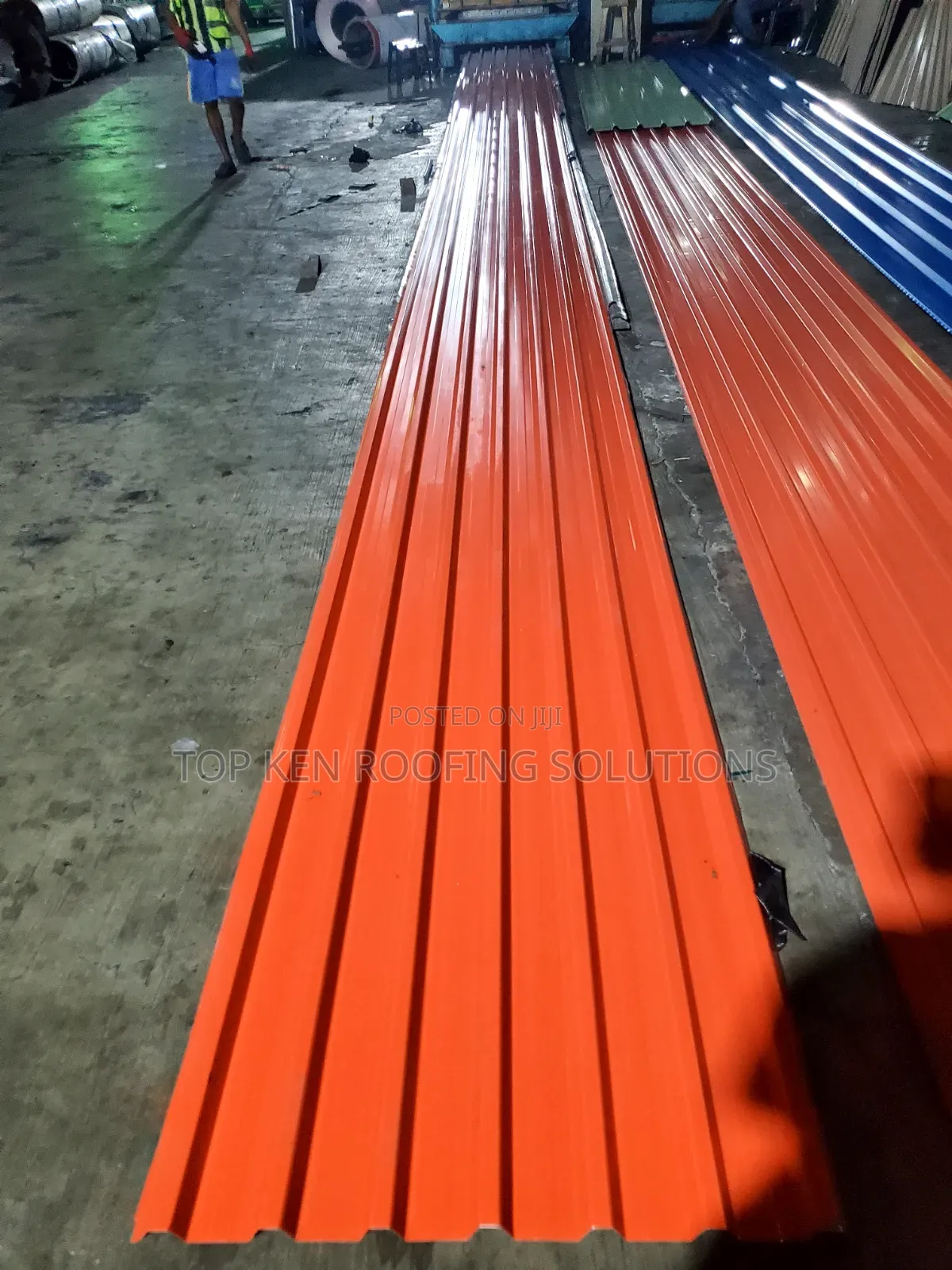 Tc Red Oven Baked Longspan 0.70mm Sheet