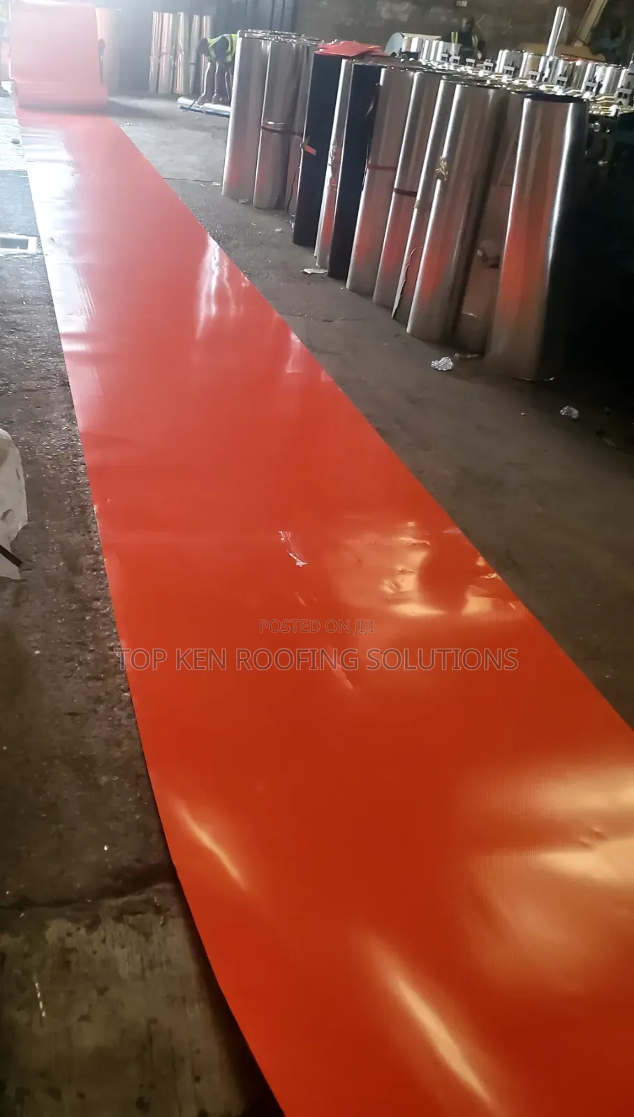 Tc Red Oven Baked Longspan 0.70mm Sheet