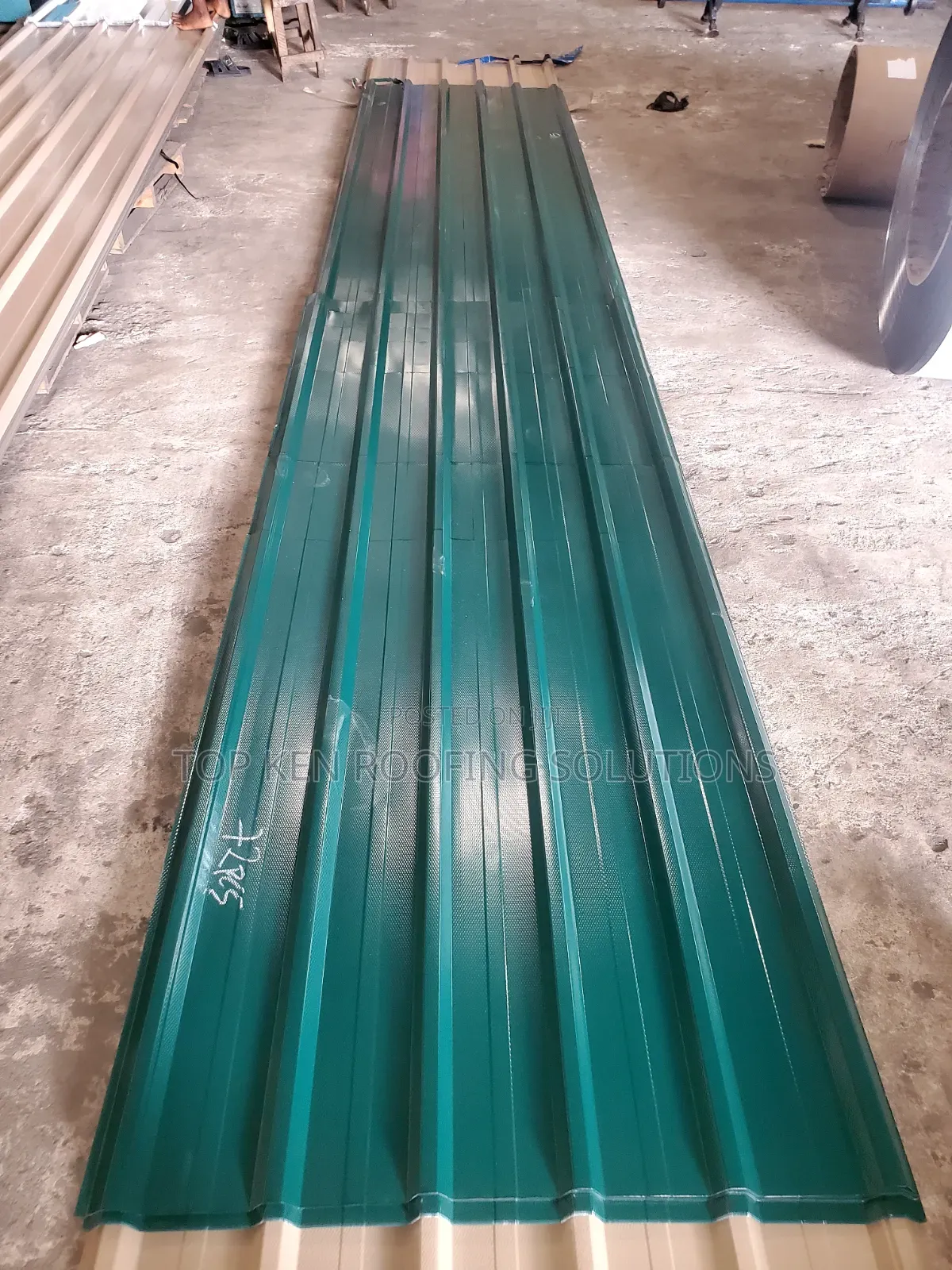 0.58mm Oven Baked Longspan Sheet Green