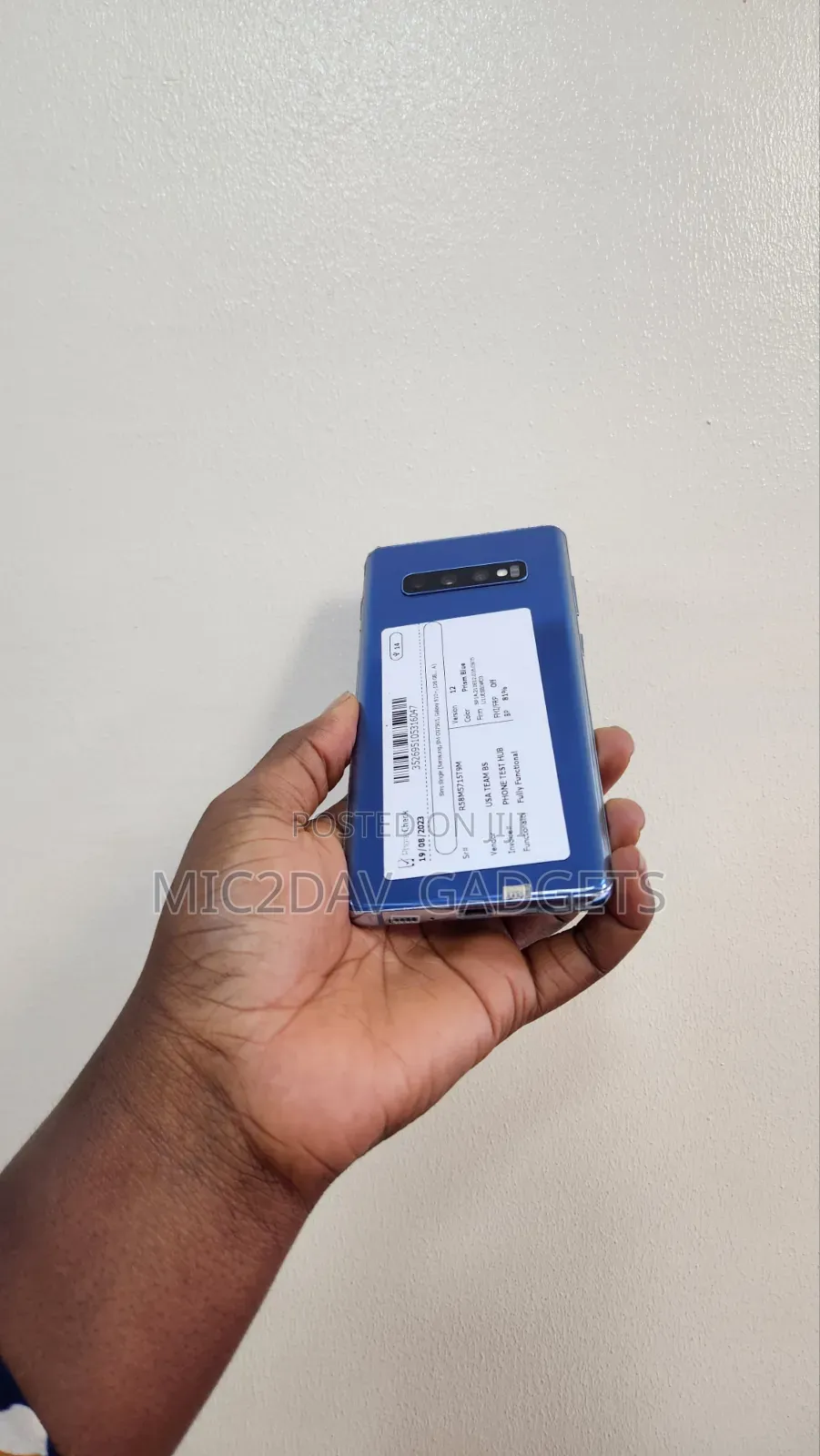 Samsung Galaxy S10 Plus 128 GB Blue