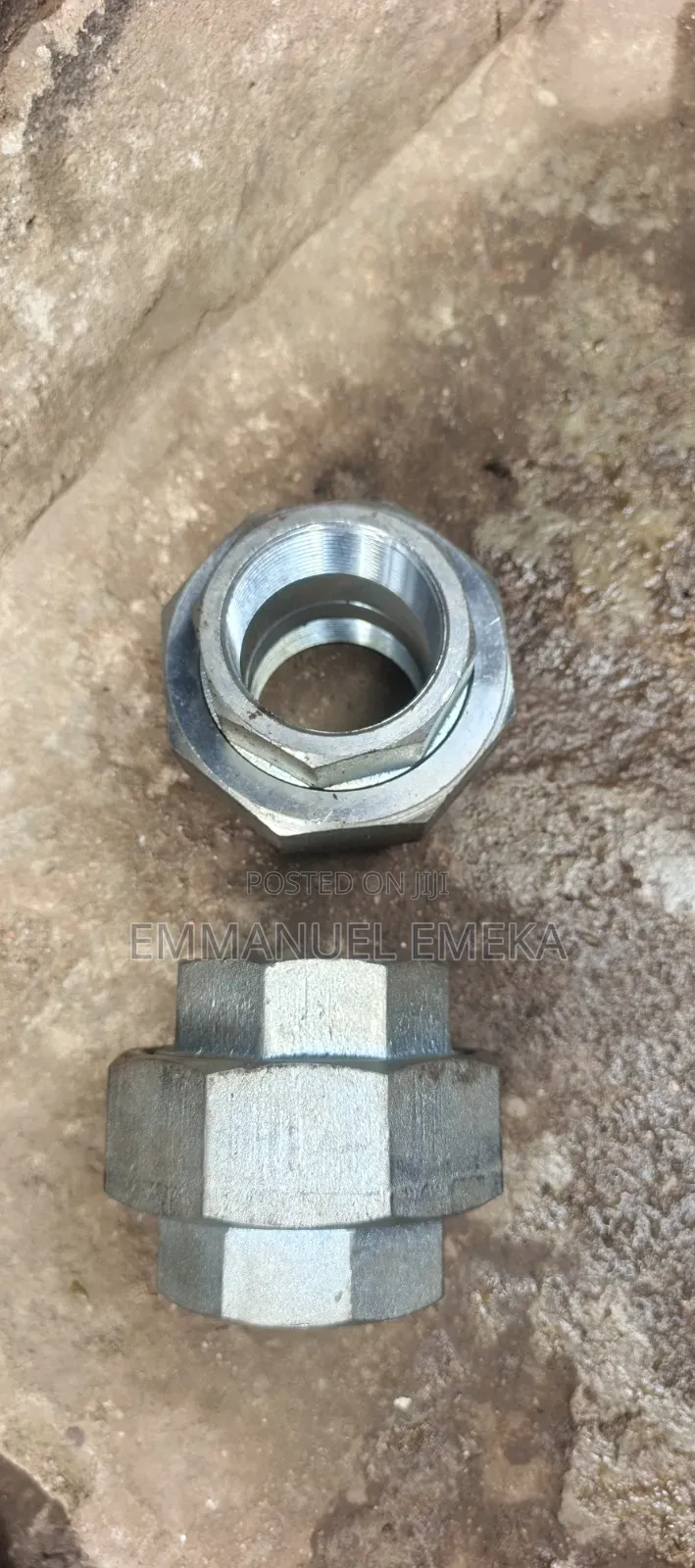 -Head Threaded Pipe Union Nut / Coupling Assembly 2"