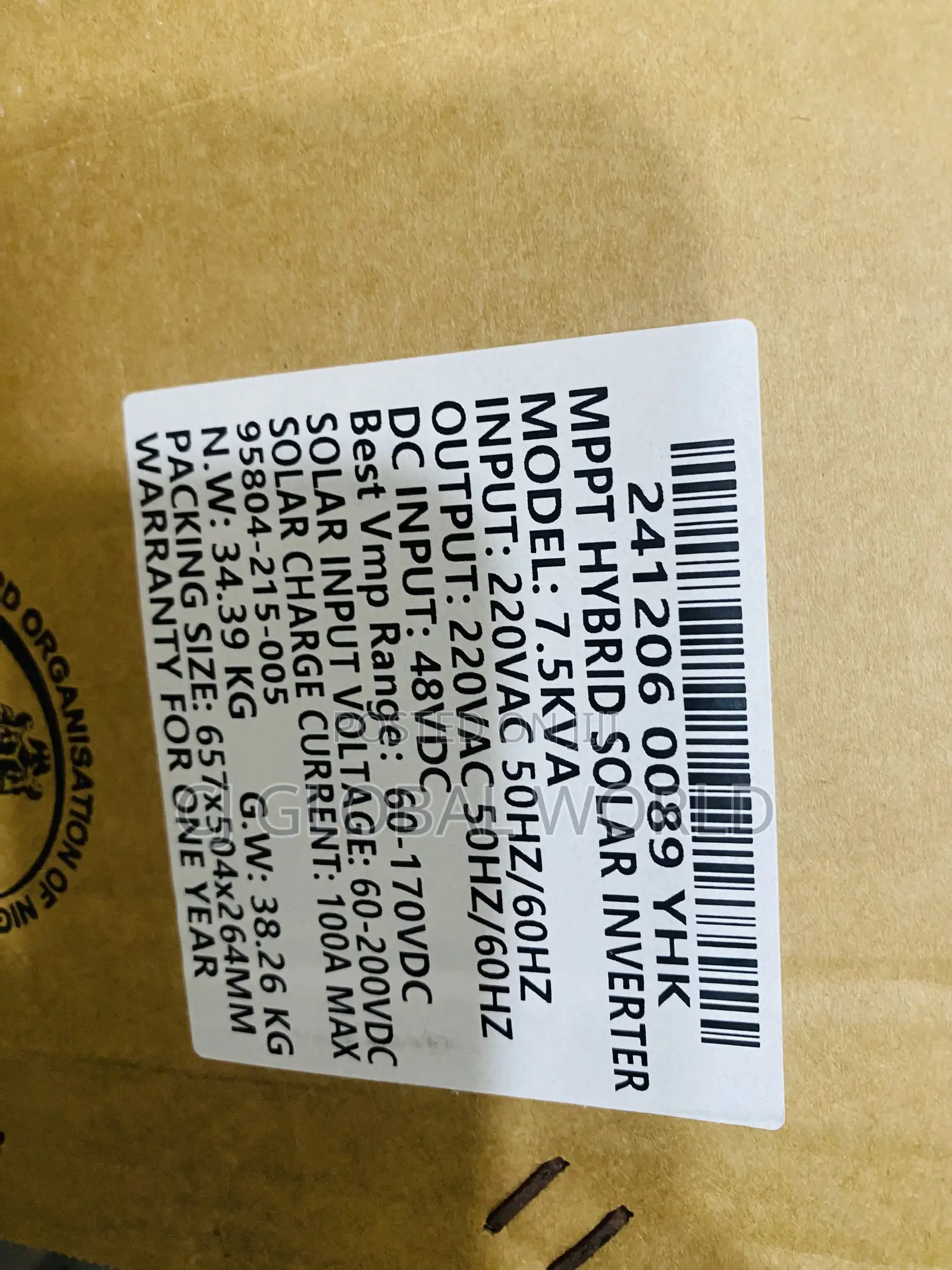 7.5kva 48v Yohako Inverter
