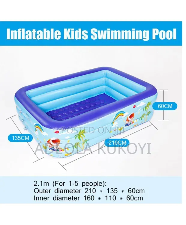 Inflatable Swimming Pool for Kids (With Automatic Pump)