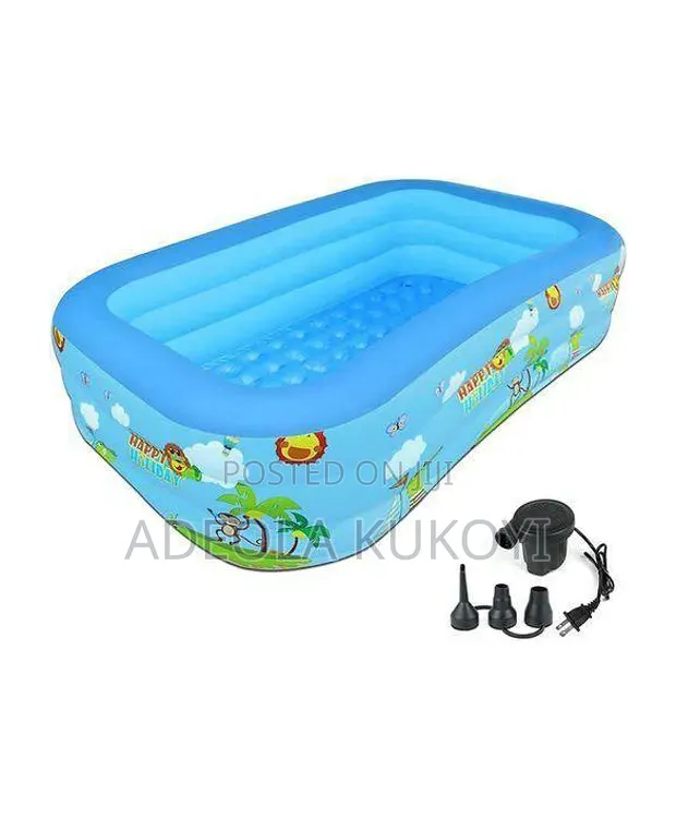 Inflatable Swimming Pool for Kids (With Automatic Pump)