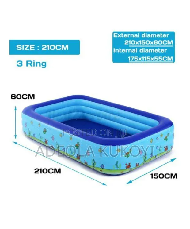 Inflatable Swimming Pool for Kids (With Automatic Pump)