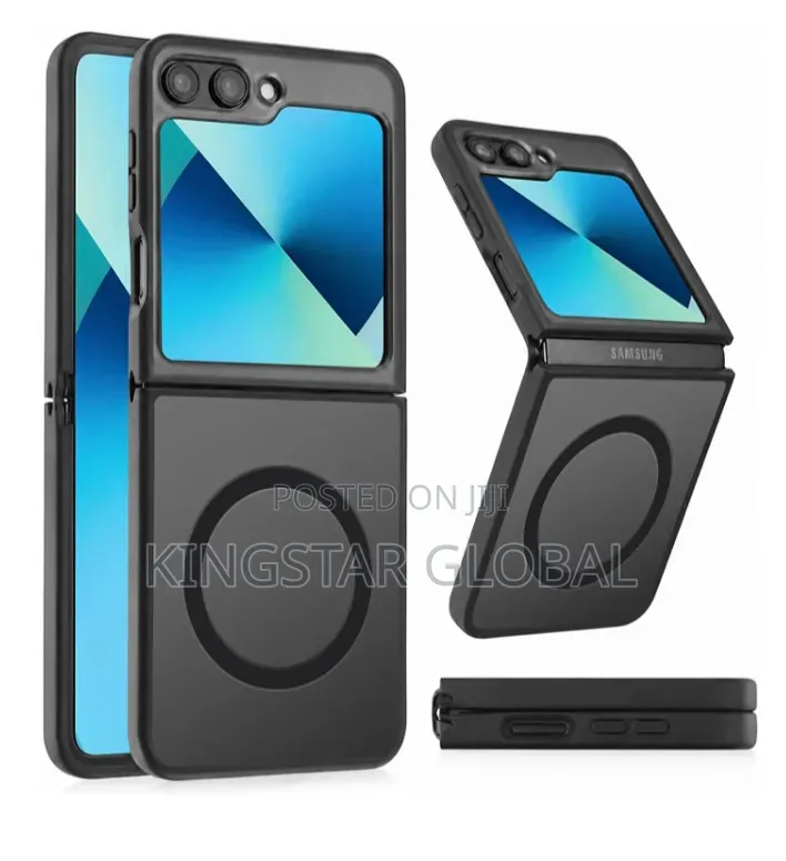 For Samsung Galaxy Z Flip 5 Case, Fit for MagSafe, Black