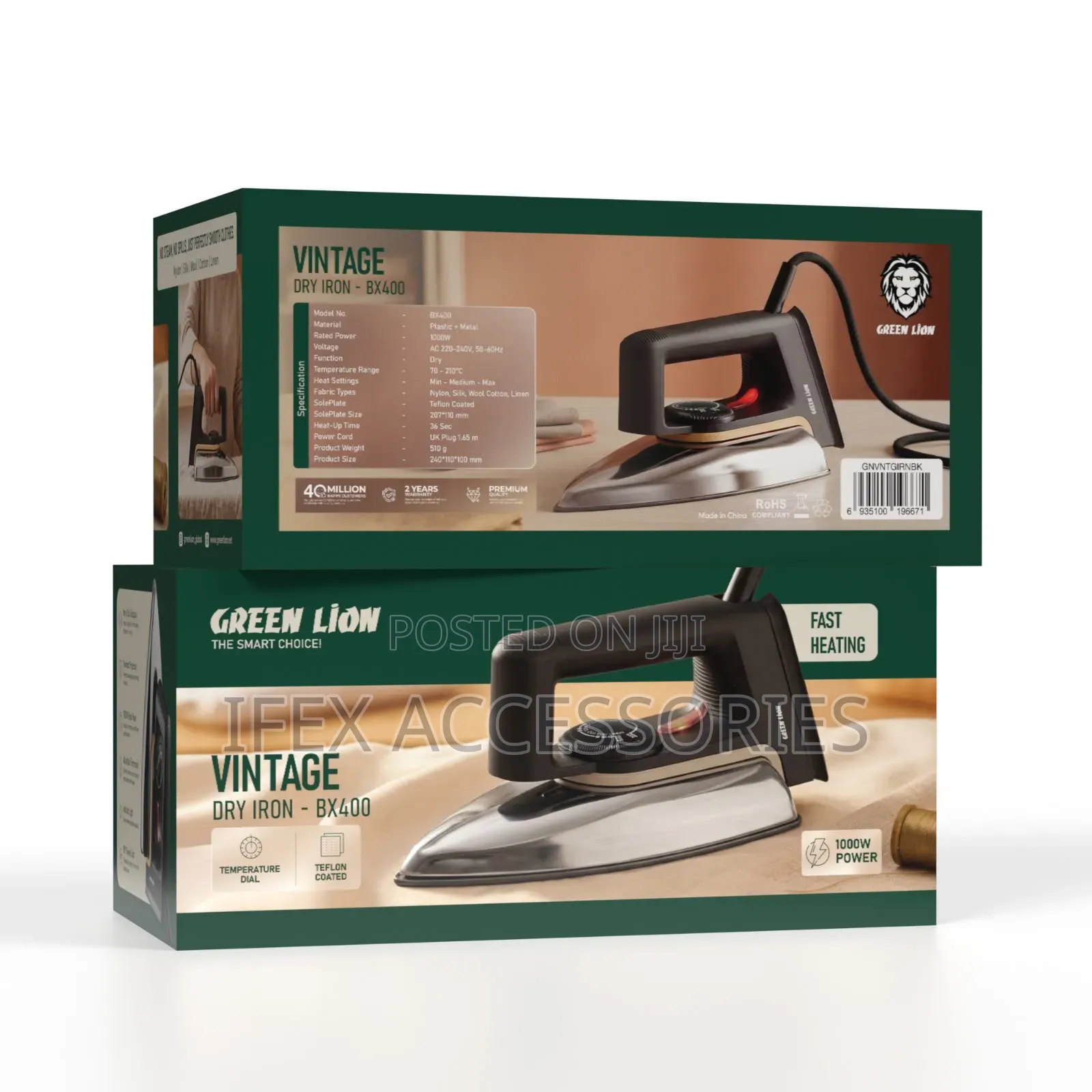 Green Lion Vintage Dry Iron - Bx400