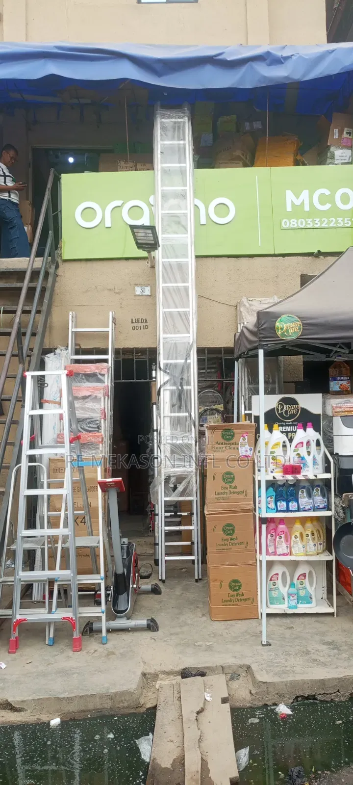 18x2(36ft) Heavy Duty Industrial Extension Ladder