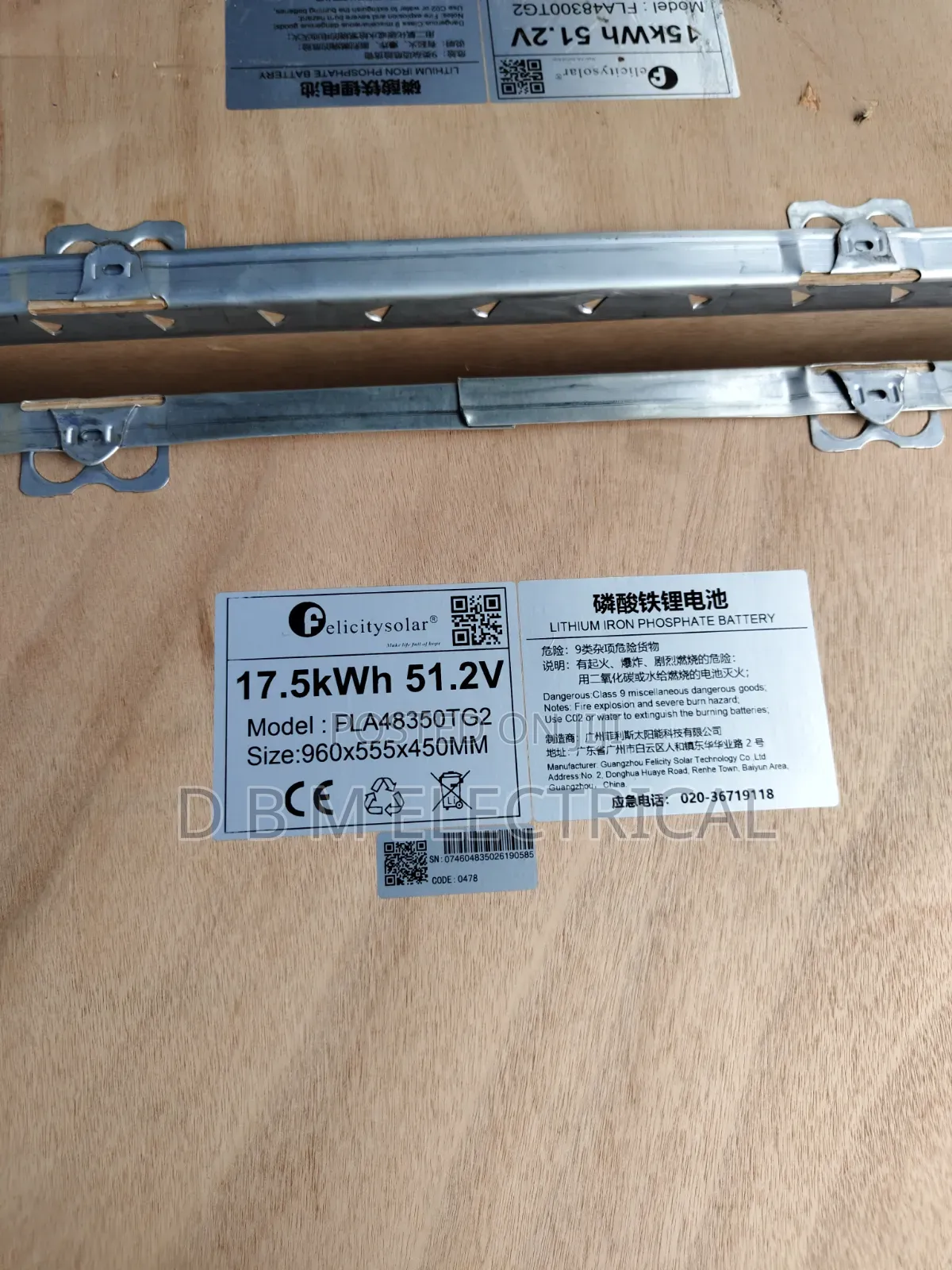 Felicity Solar Limtom Battery 17.5kwh 51.2v