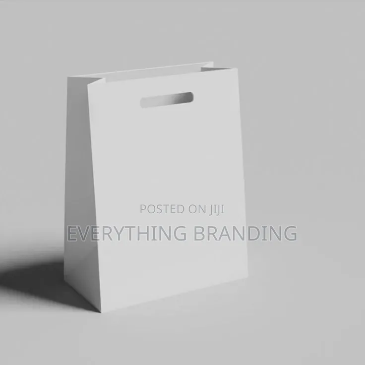 100pcs White A5 Craft Bag – Die-Cut Shopping Gift Carry Bag
