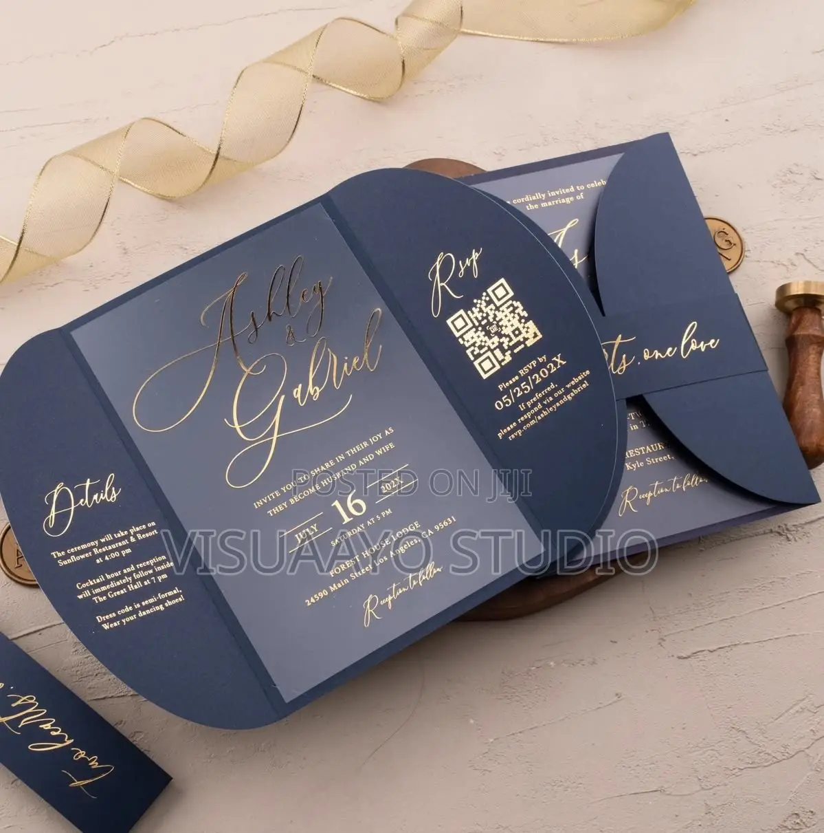 Wedding Invitation Cards in Nigeria | Custom, Elegant Romantic Design
