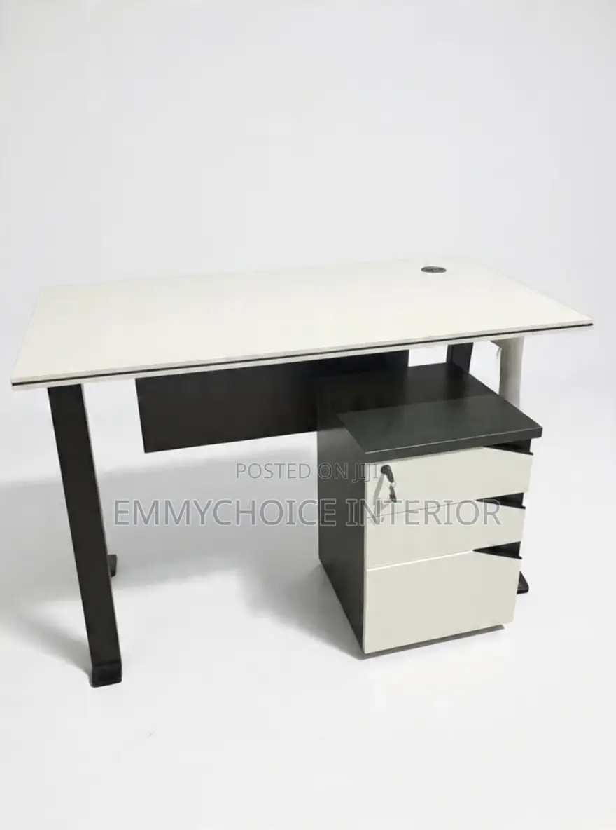 Modern Office Desk With Three Drawers