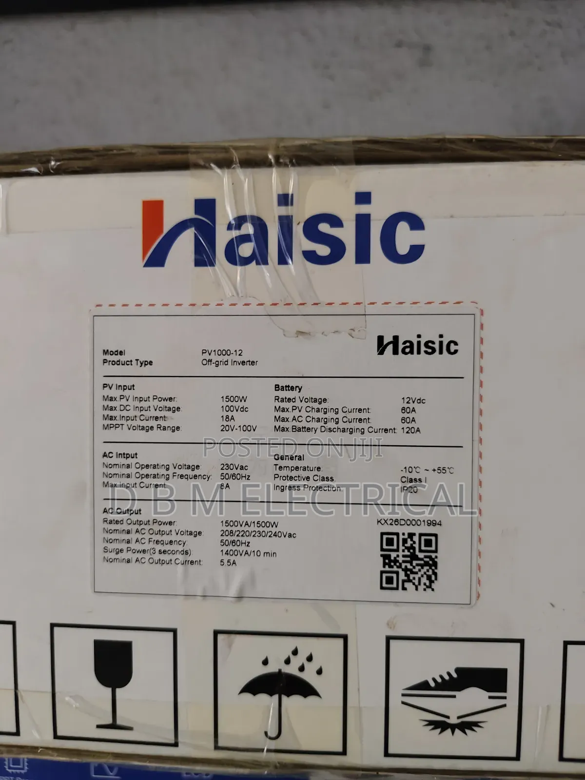 Haisic 1.5kva 12v Solar Inverter Hybrid