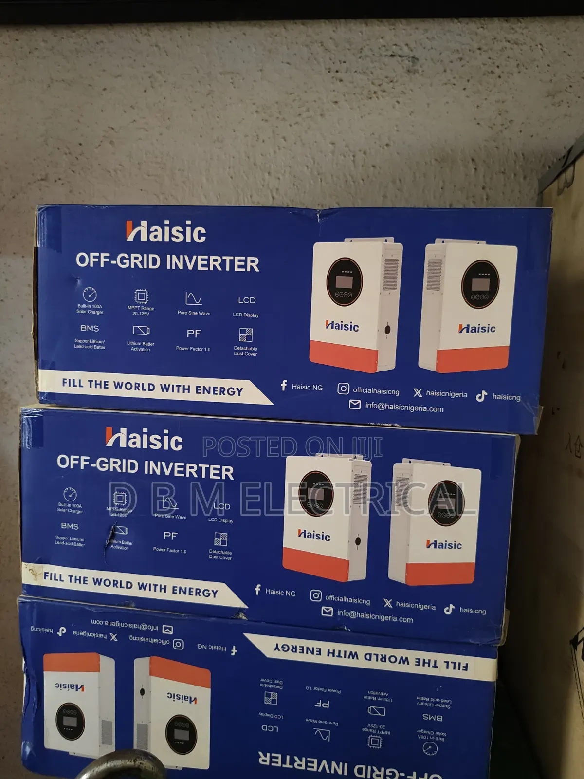 Haisic 1.5kva 12v Solar Inverter Hybrid