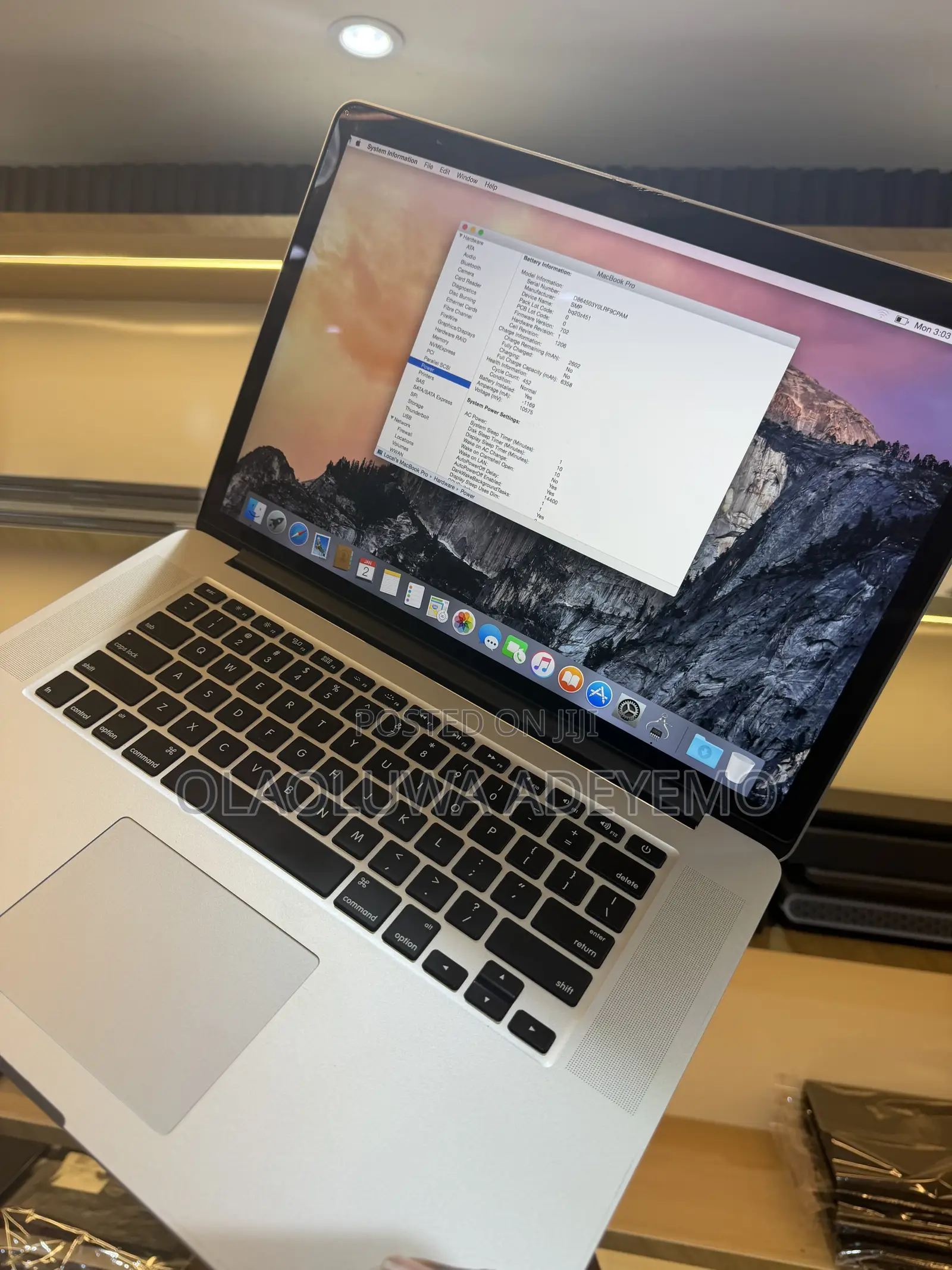 Laptop Apple MacBook Pro 2014 16GB Intel Core i7 SSD 512GB