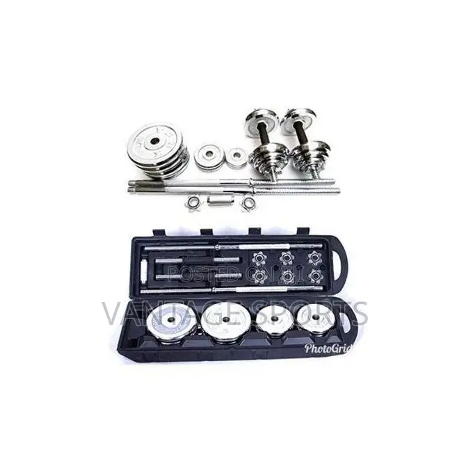 55KG Dumbbell Set With Free Pair of Gym Gloves –Home Gym Workout