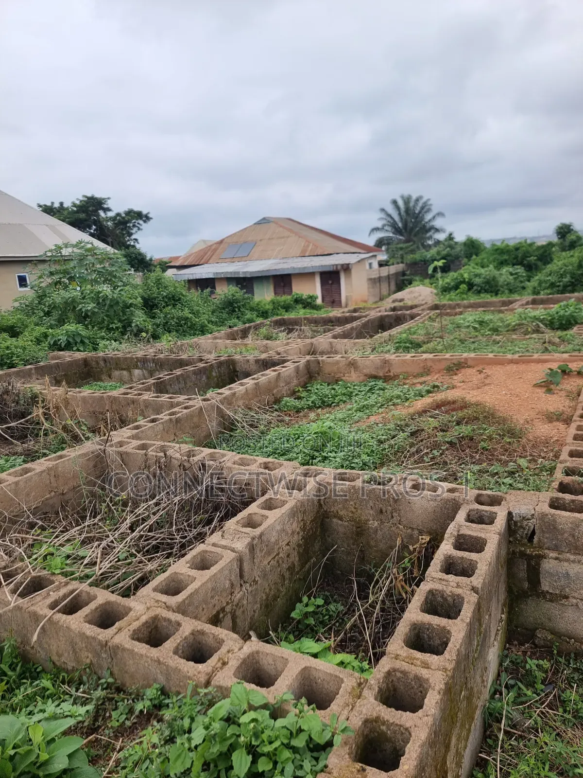 A Plot of Land With a Foundation of 2 and 3 Bedrooms