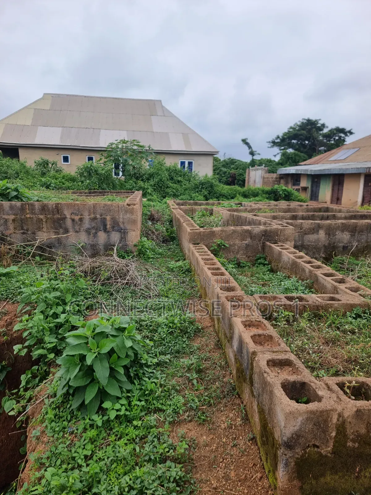 A Plot of Land With a Foundation of 2 and 3 Bedrooms