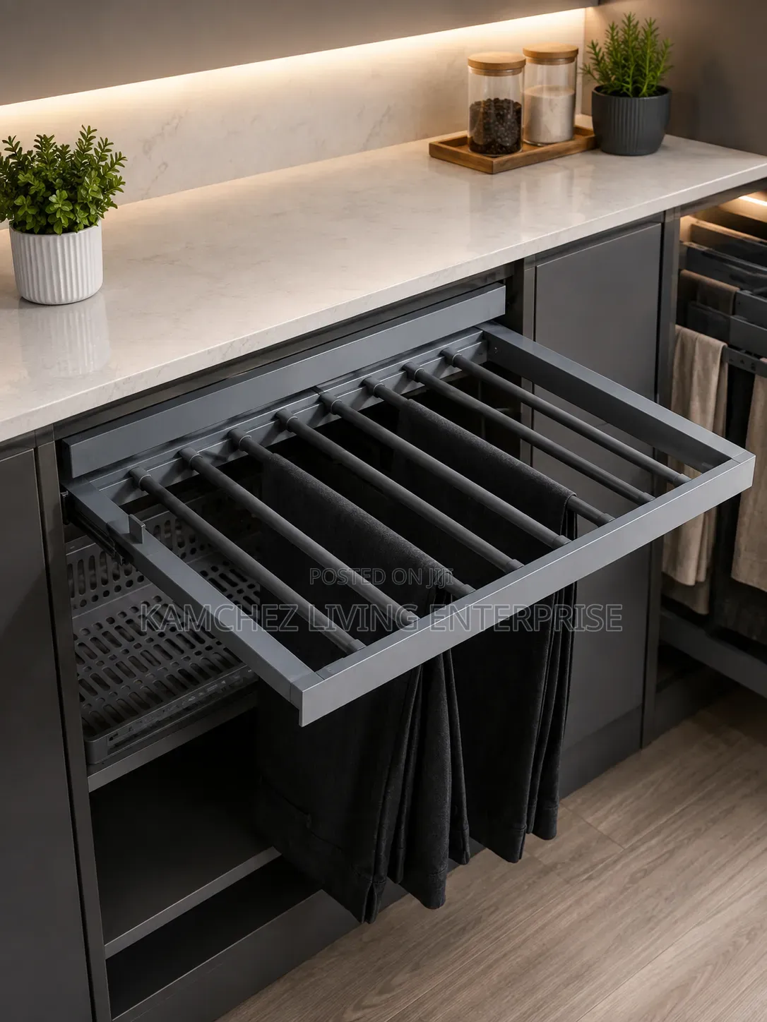 Modern Premium Pull-Out Trouser/Towel Rack