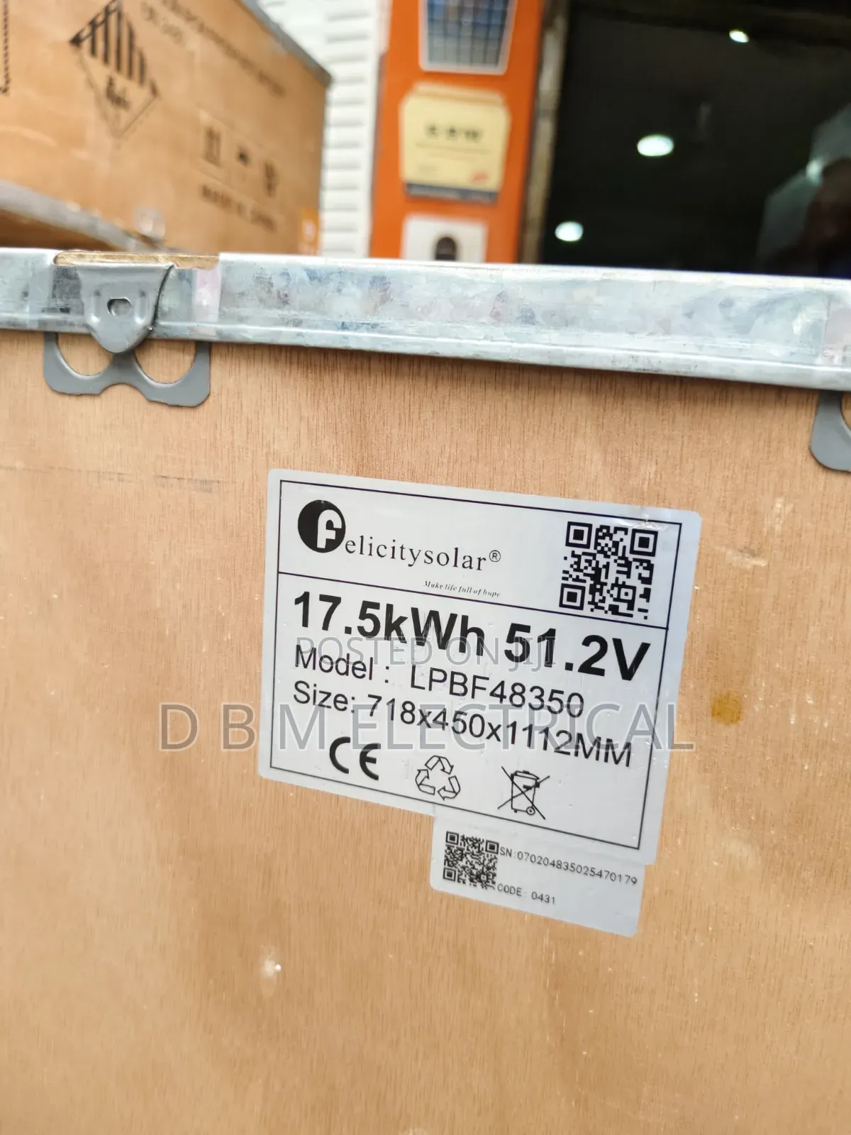 Felicity Solar Limtom Battery 17.5kwh 48v