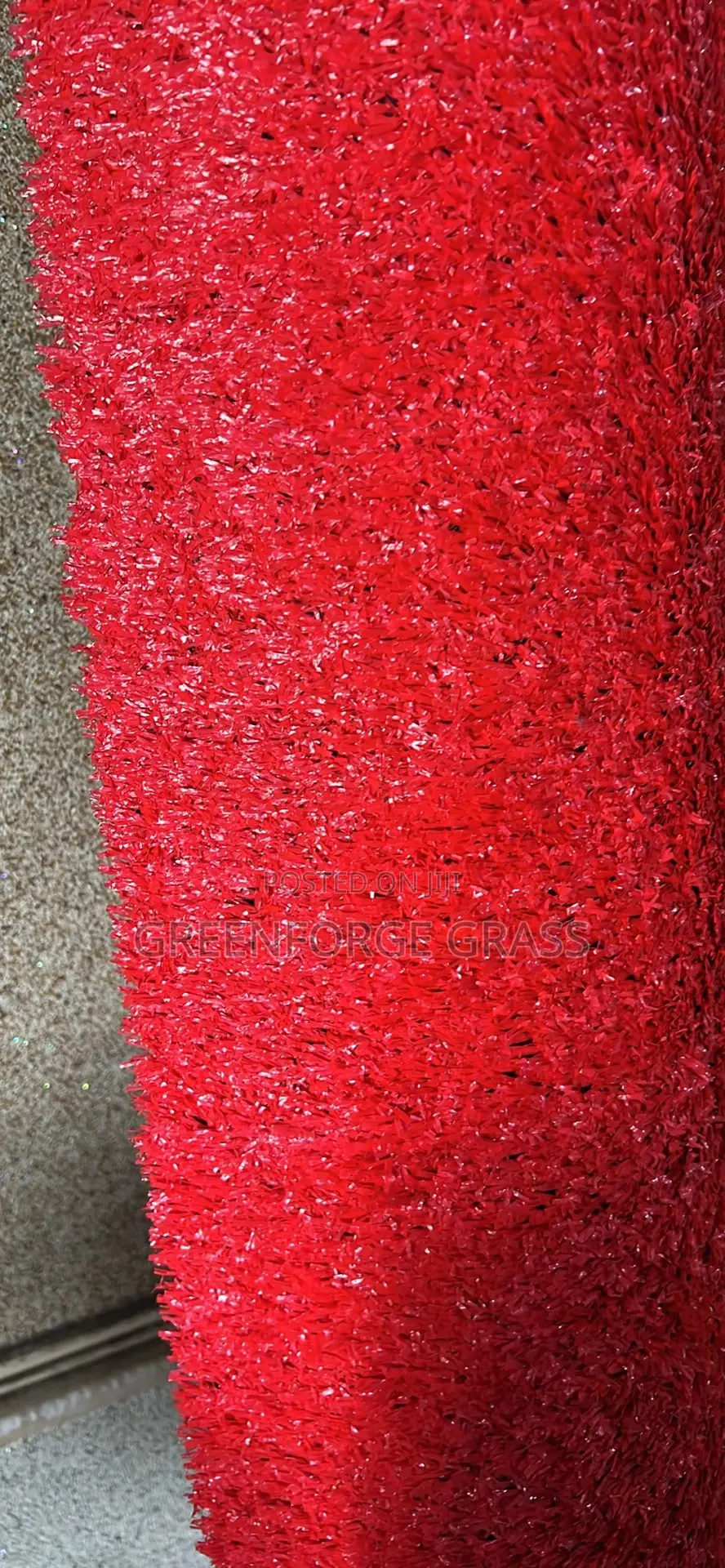 Artificial Grass, 15mm Red Coloured