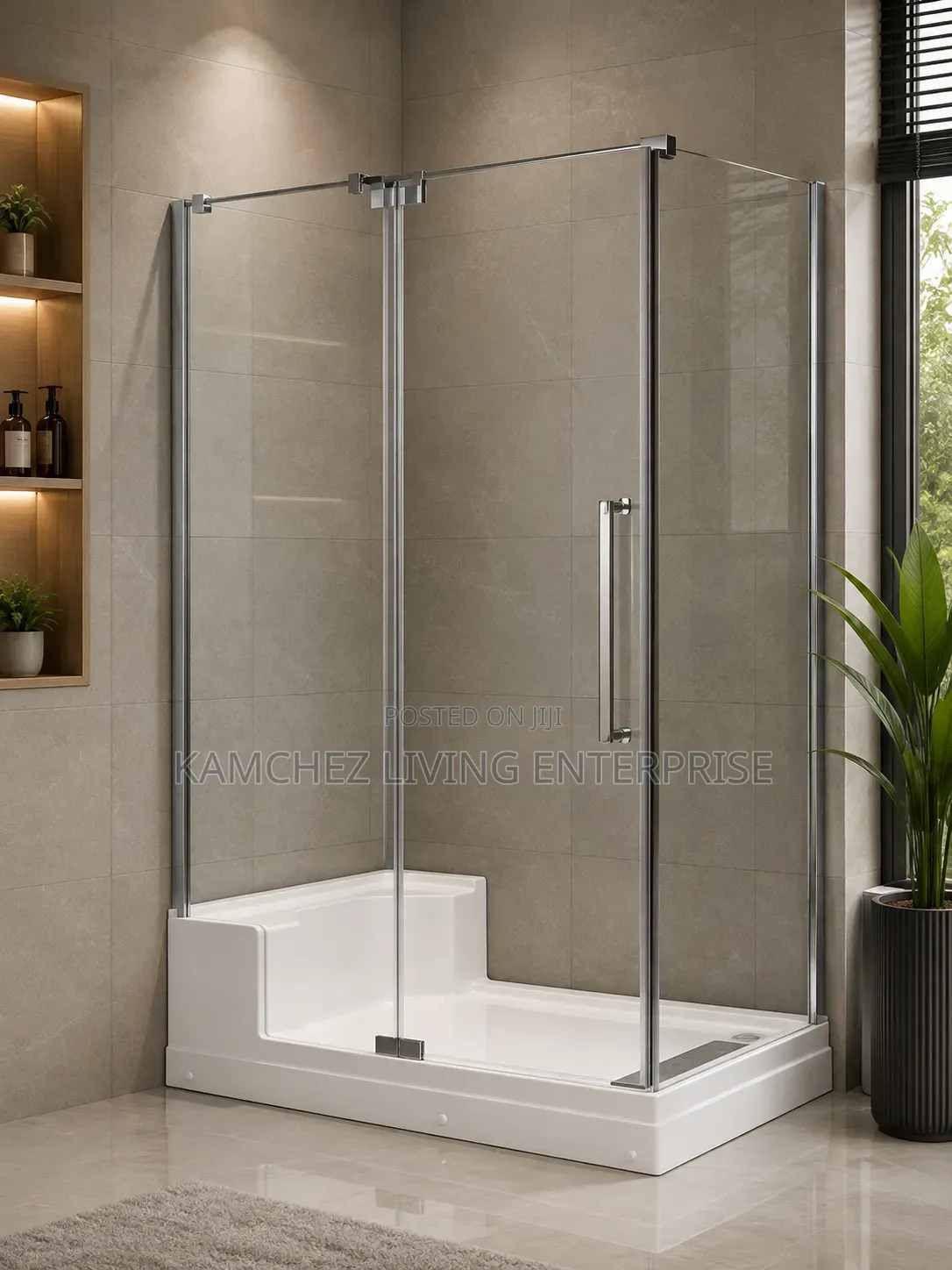 90 by 100 Premium Glass Shower Cubicle