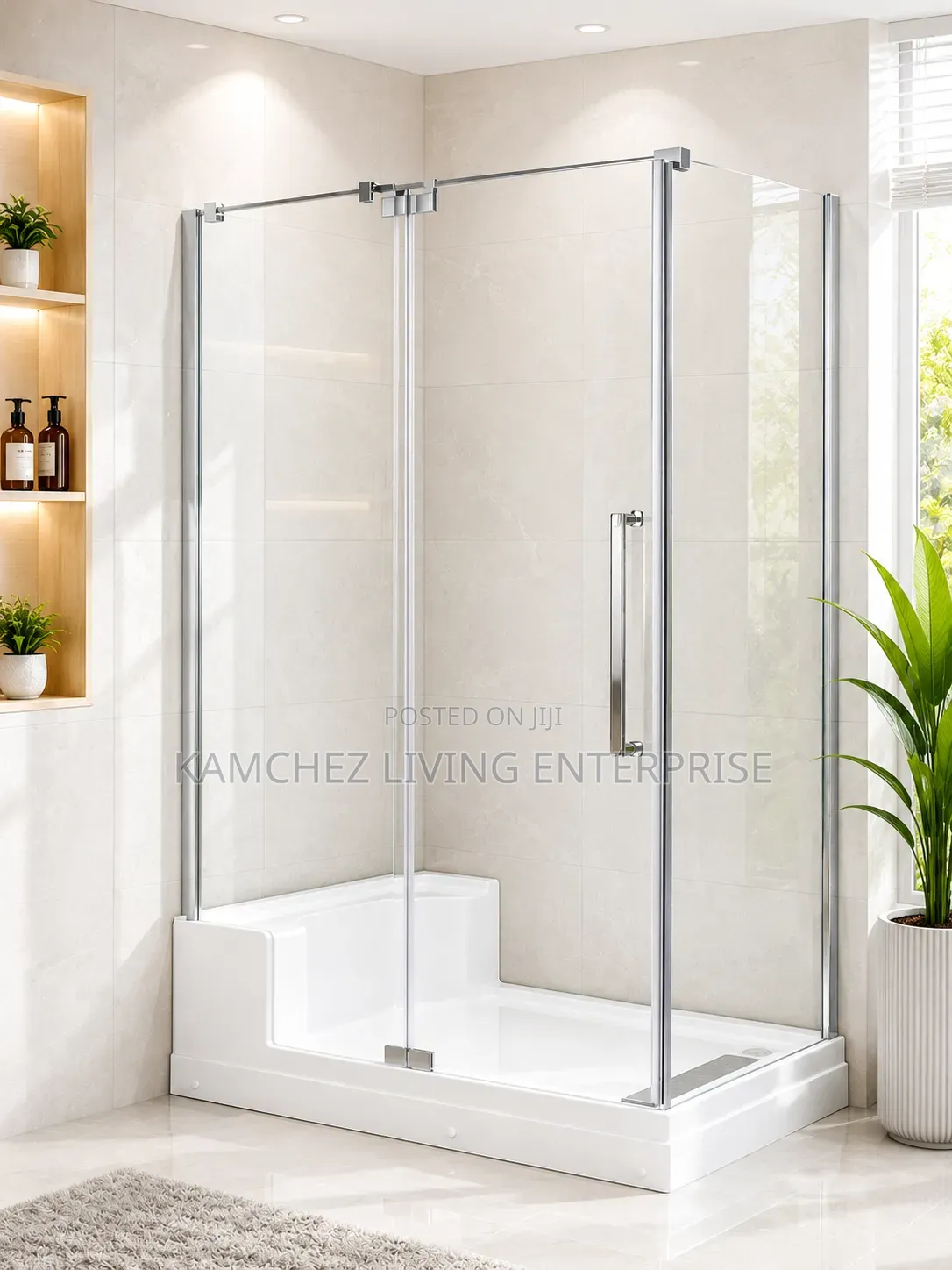 90 by 100 Premium Glass Shower Cubicle