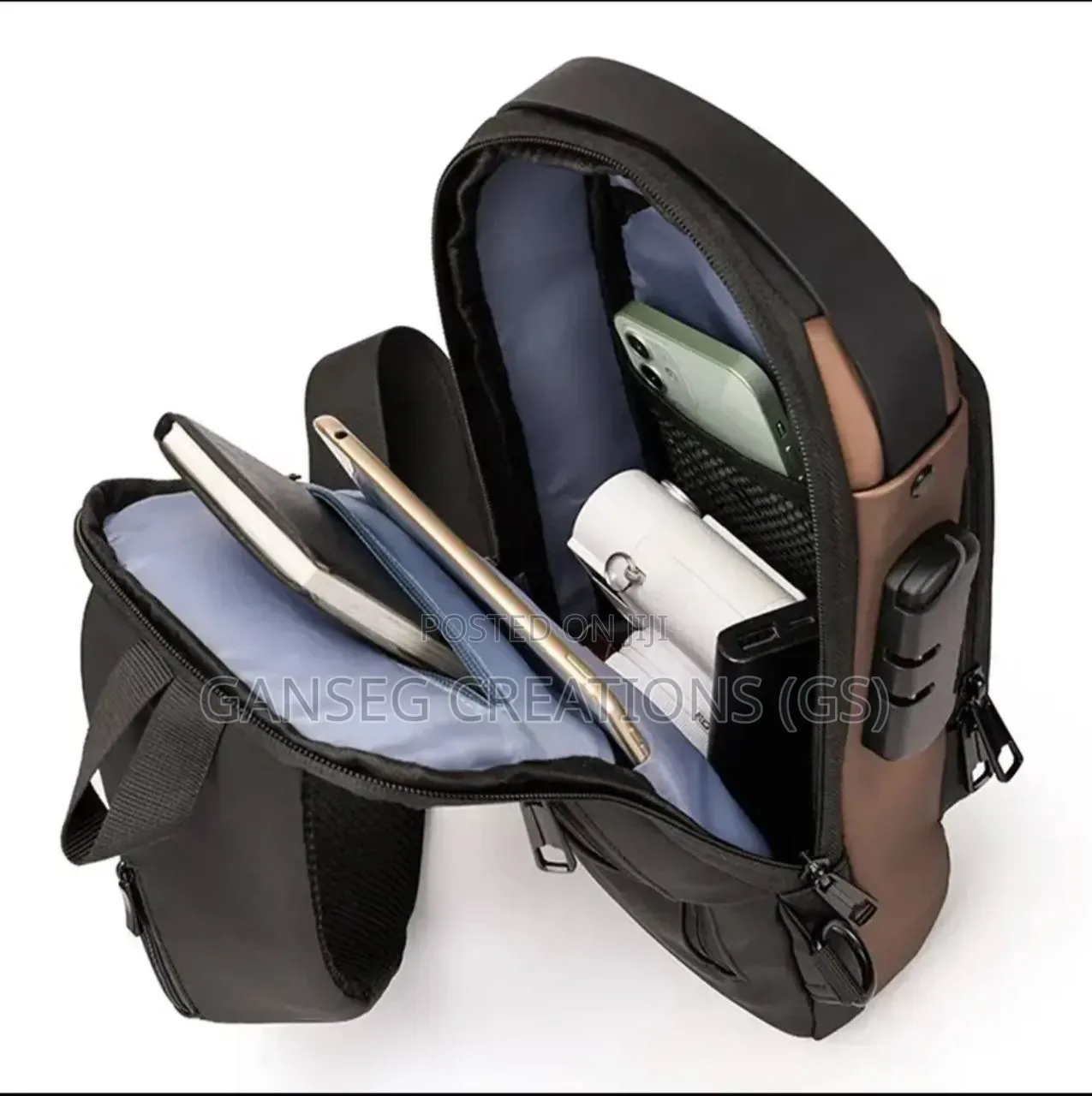 Multifunction Designer Anti-Theft USB Shoulder Bag Crossbody Bag