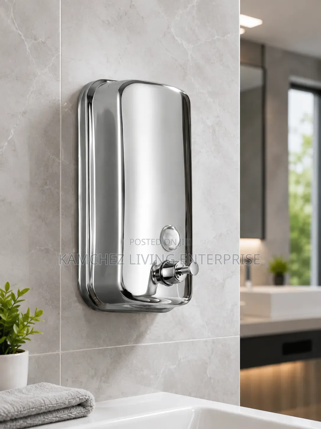 Premium Stainless Steel Wall-Mounted Soap/Sanitizer Dispenser